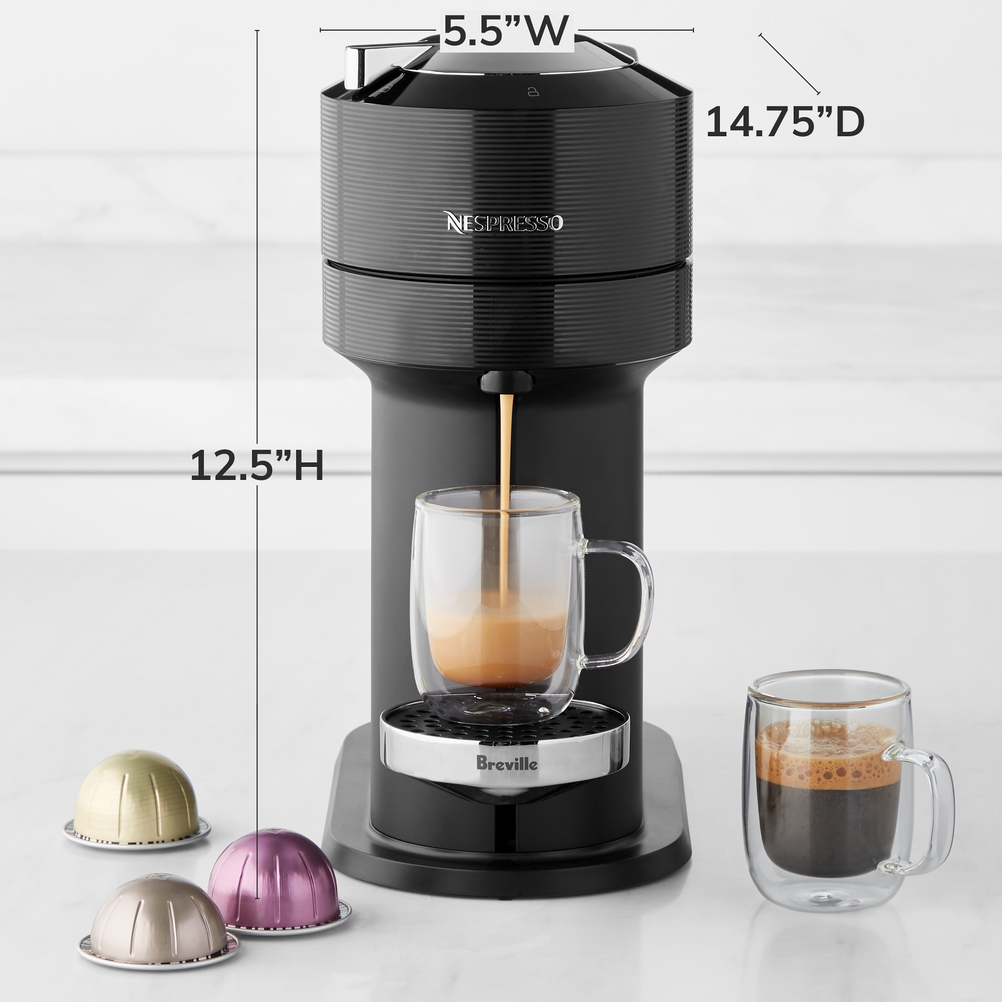 Nespresso Vertuo Next Premium Espresso Machine by Breville
