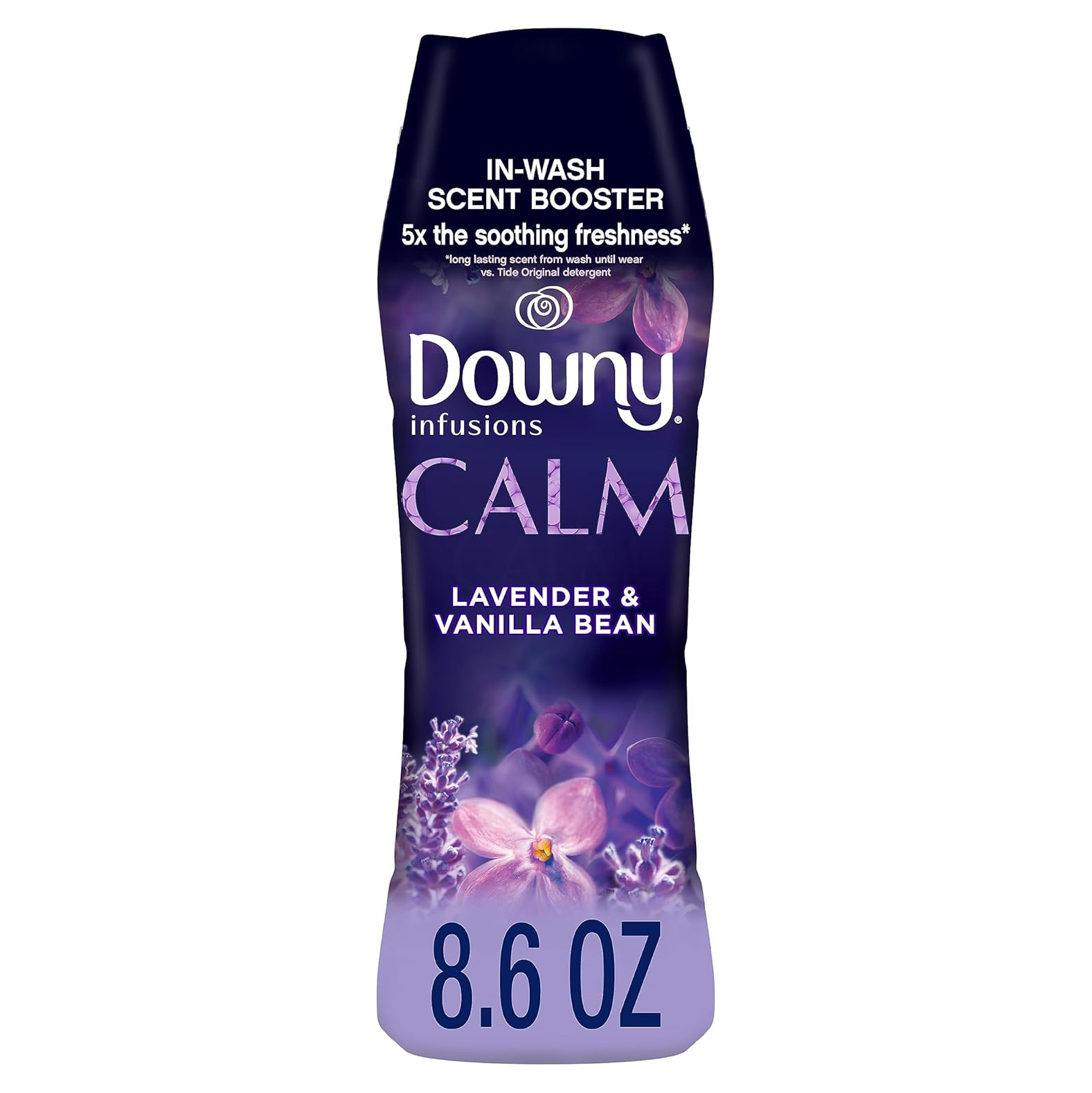 Downy Infusions In Wash Scent Booster Beads, CALM, Soothing Lavender and Vanilla Bean Scent, 24 oz Laundry Beads