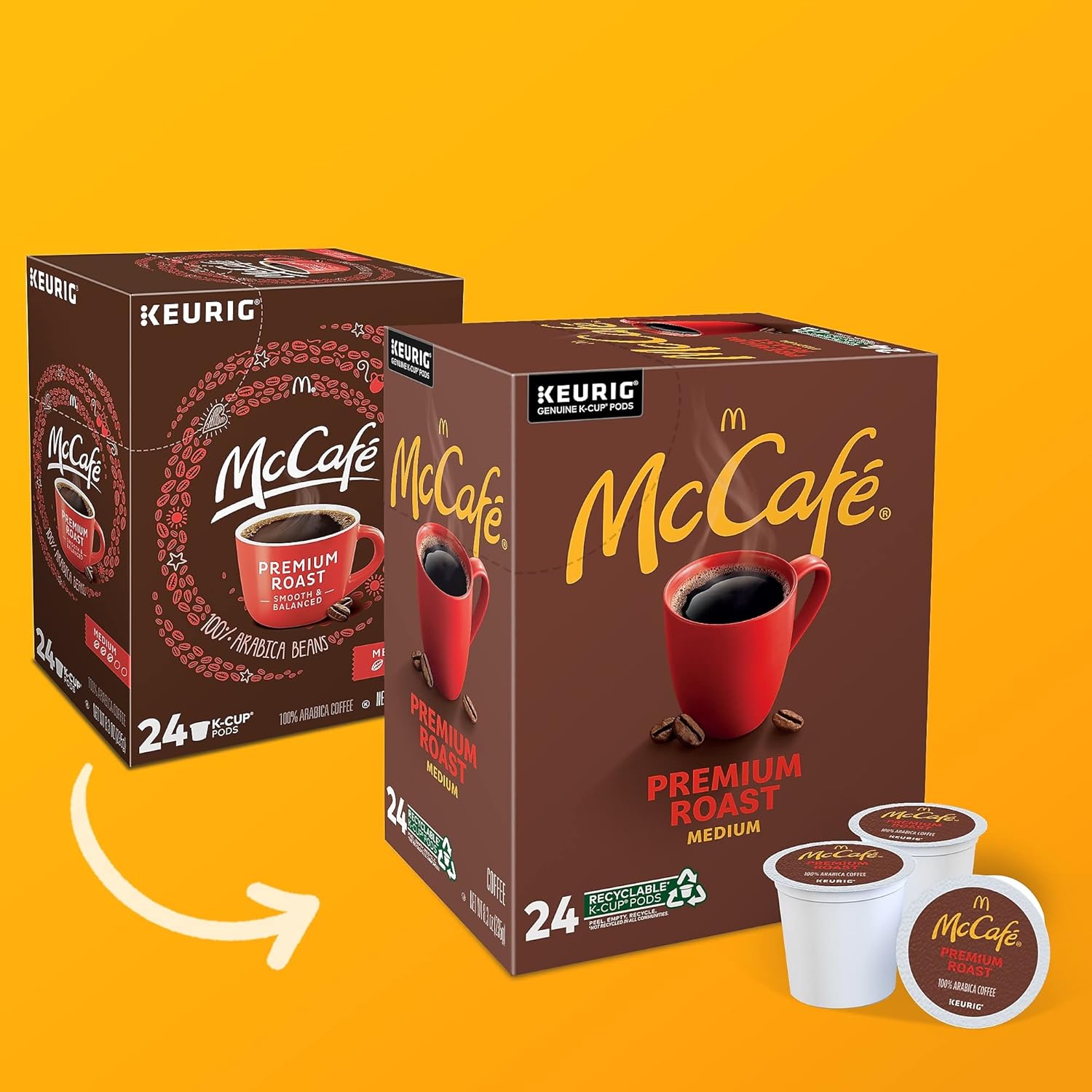 McCafe Premium Roast, Single-Serve Keurig K-Cup Pods, Medium Roast Coffee Pods Pods, 84 Count