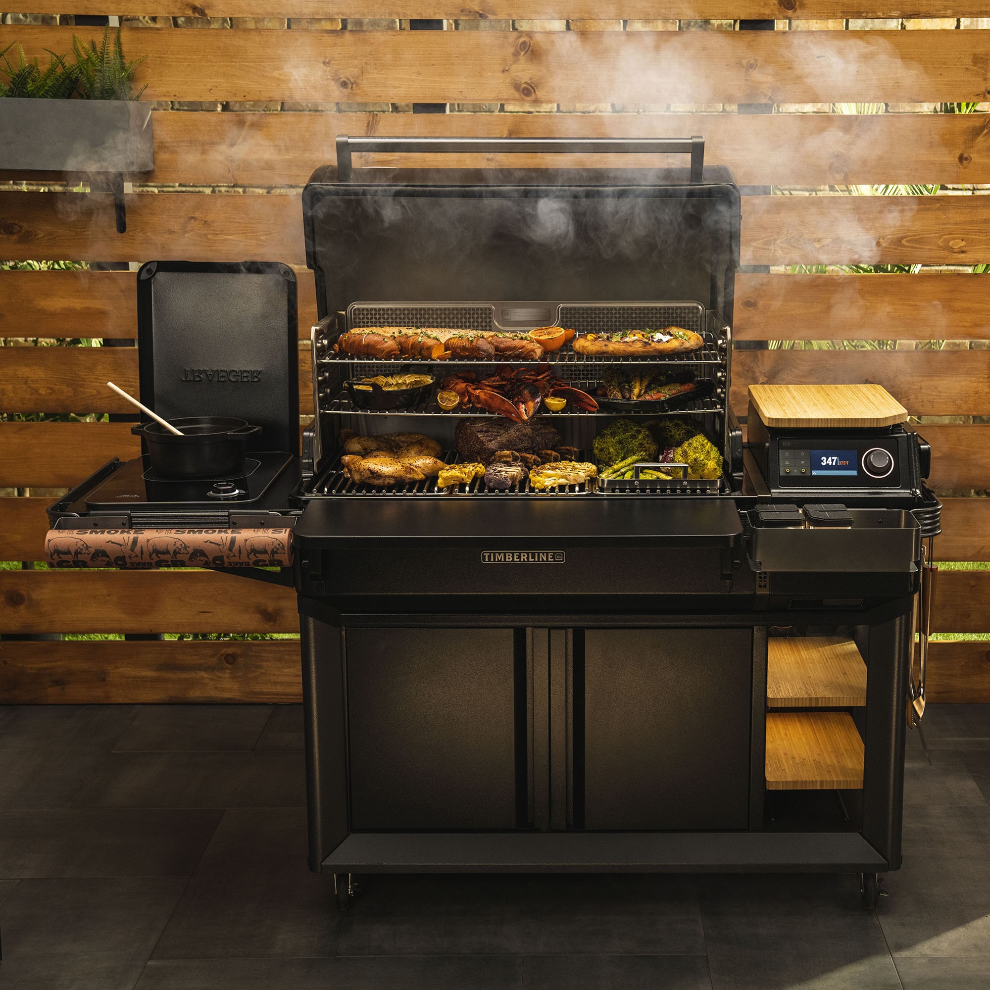 Traeger Timberline XL + Shelf + Cover Bundle
