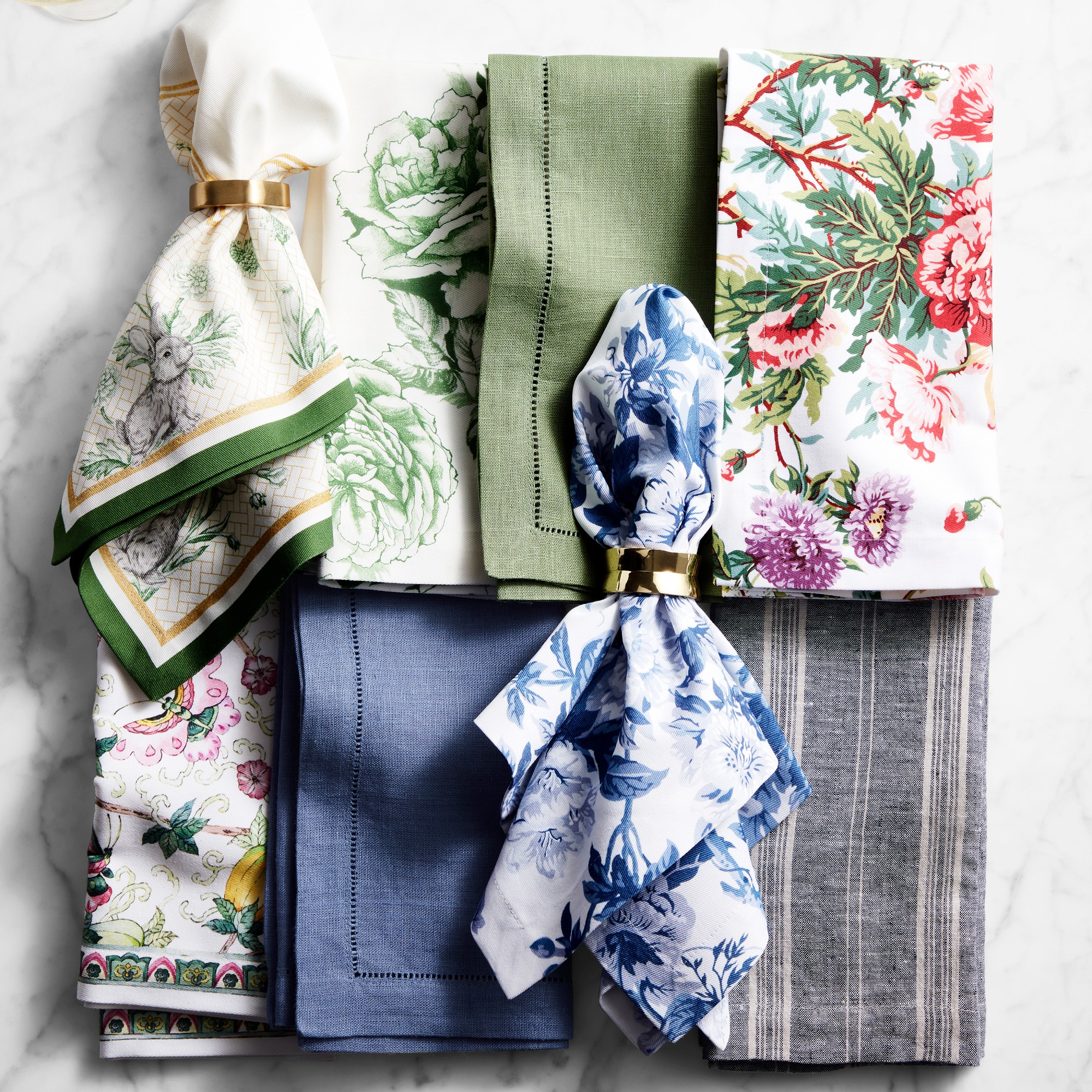 Spring Floral Napkins, Set of 4