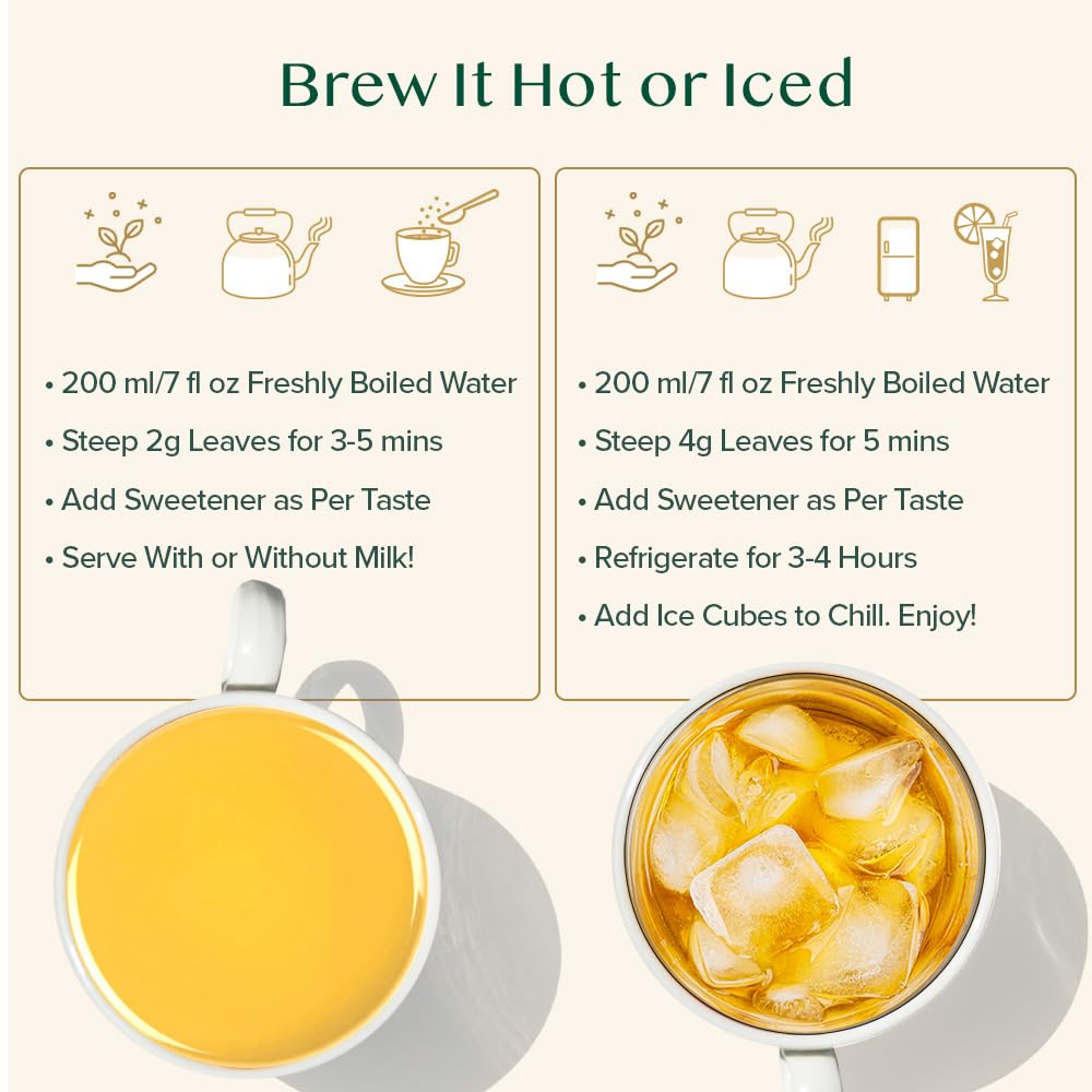 VAHDAM, Organic Turmeric Ginger Herbal Tea Bags (100 Pyramid Tea Bags) Caffeine Free, Non GMO, Gluten Free | 100% Pure Herbal Blend - Savory & Spicy | Plant-Based Tea Bags | Resealable Ziplock Pouch