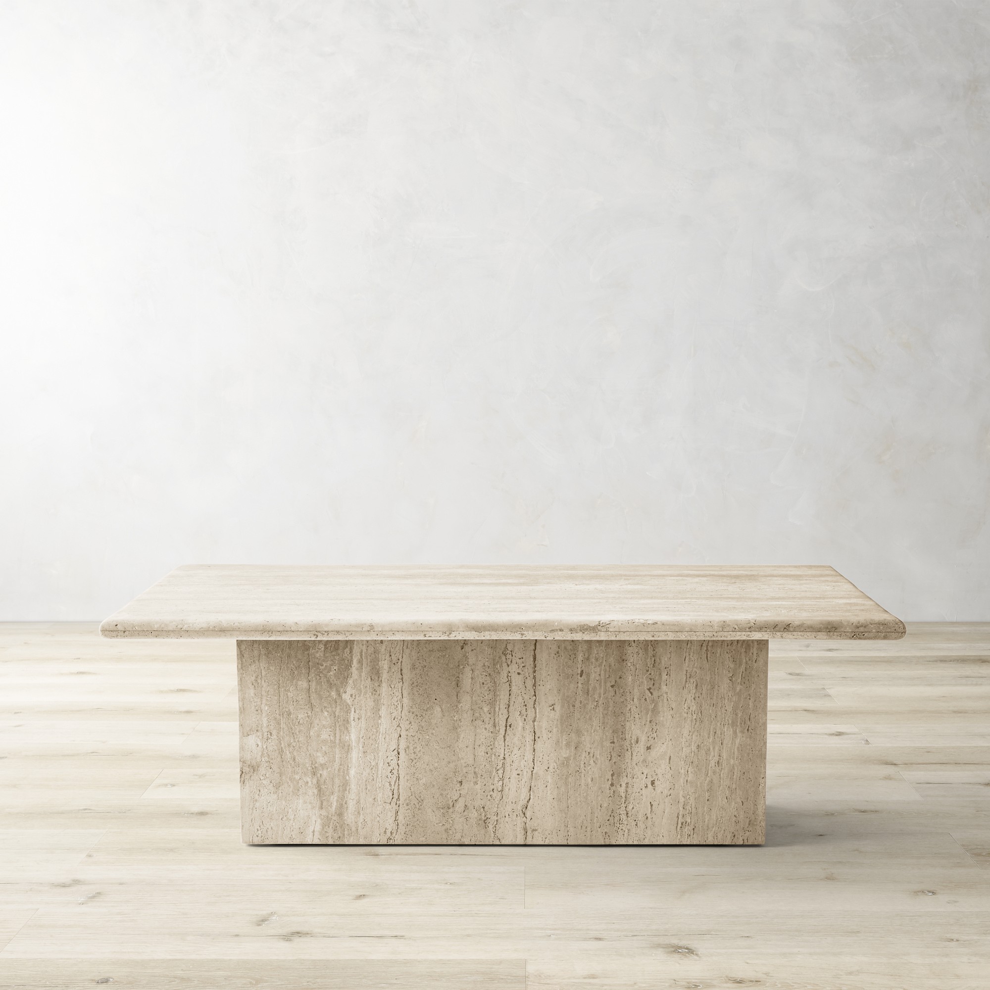 Ortega Travertine Rectangular Coffee Table (48
