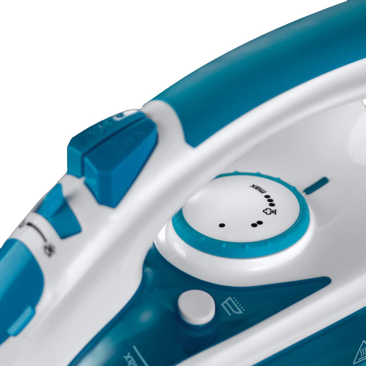 Professional Clothes Iron - 2600 W, Ceramic Soleplate, 210g Steam Boost, Self-Cleaning Function, White and Blue - 20562-56