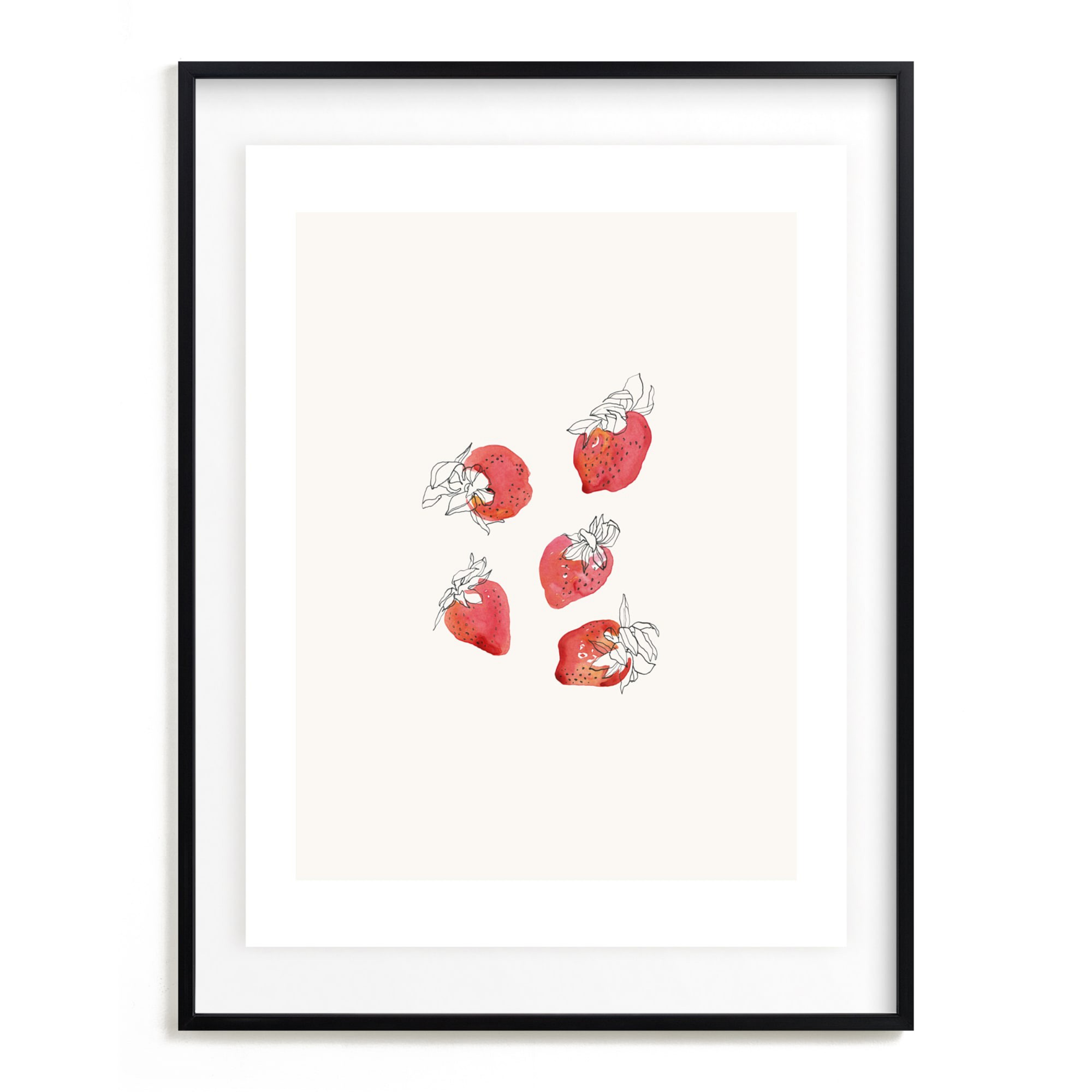 Strawberries Open Edition Kitchen Art by Minted