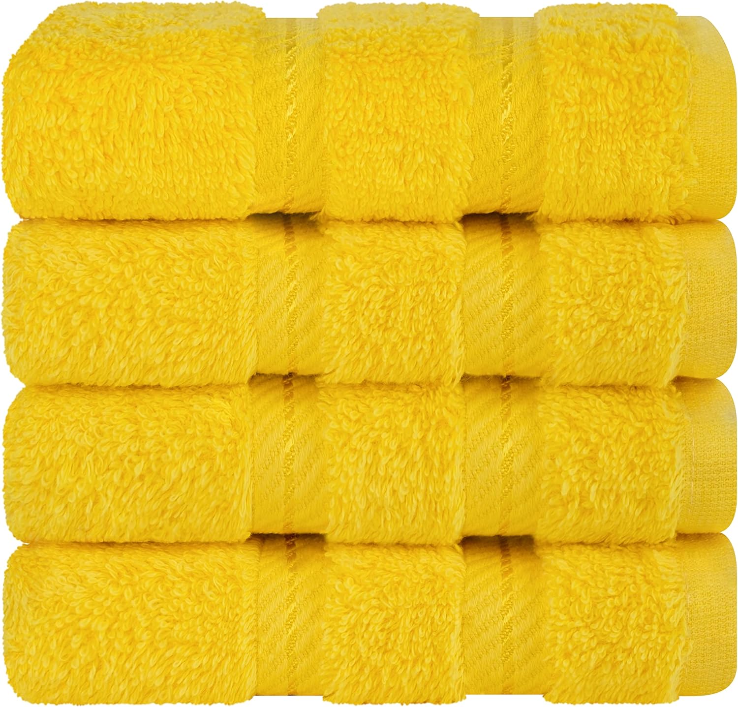 American Soft Linen Luxury 6 Piece Towel Set, 2 Bath Towels 2 Hand Towels 2 Washcloths, 100% Cotton Turkish Towels for Bathroom, Light Grey Towel Sets