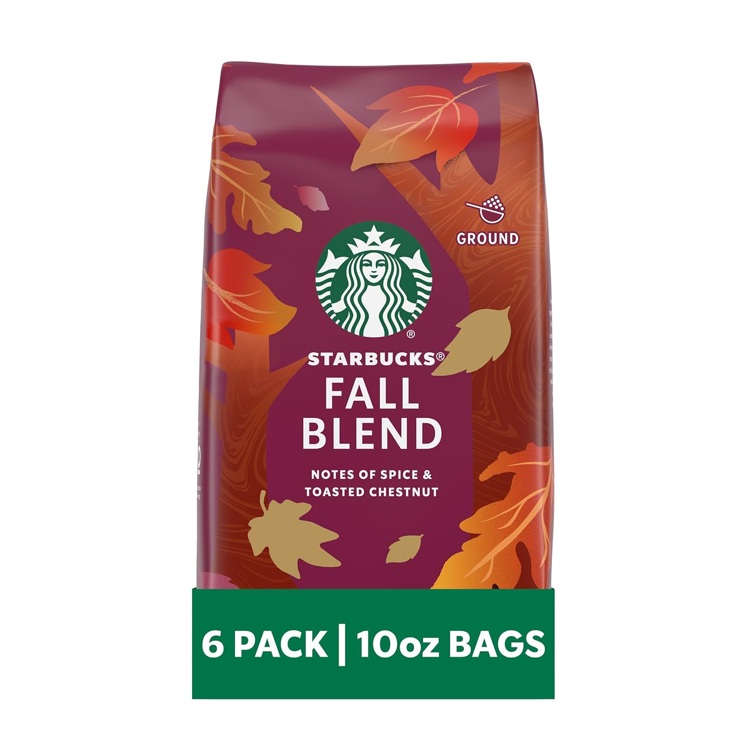 Starbucks Ground Coffee, Medium Roast Coffee, Pike Place Roast, 100% Arabica, 1 Bag (28 Oz)
