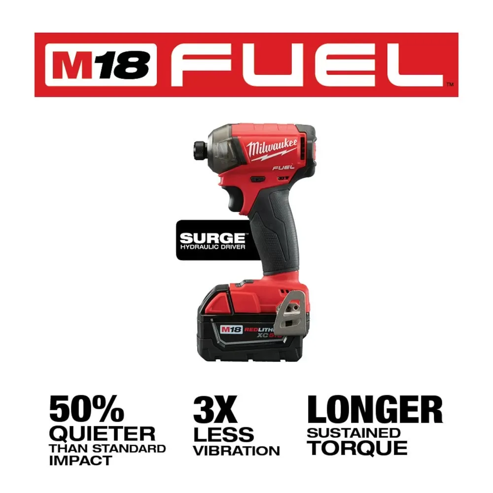 Milwaukee Pre-Sale 2760-22 M18 FUEL 18V 1/4 in. Hex Hydraulic Impact Driver Tool Kit