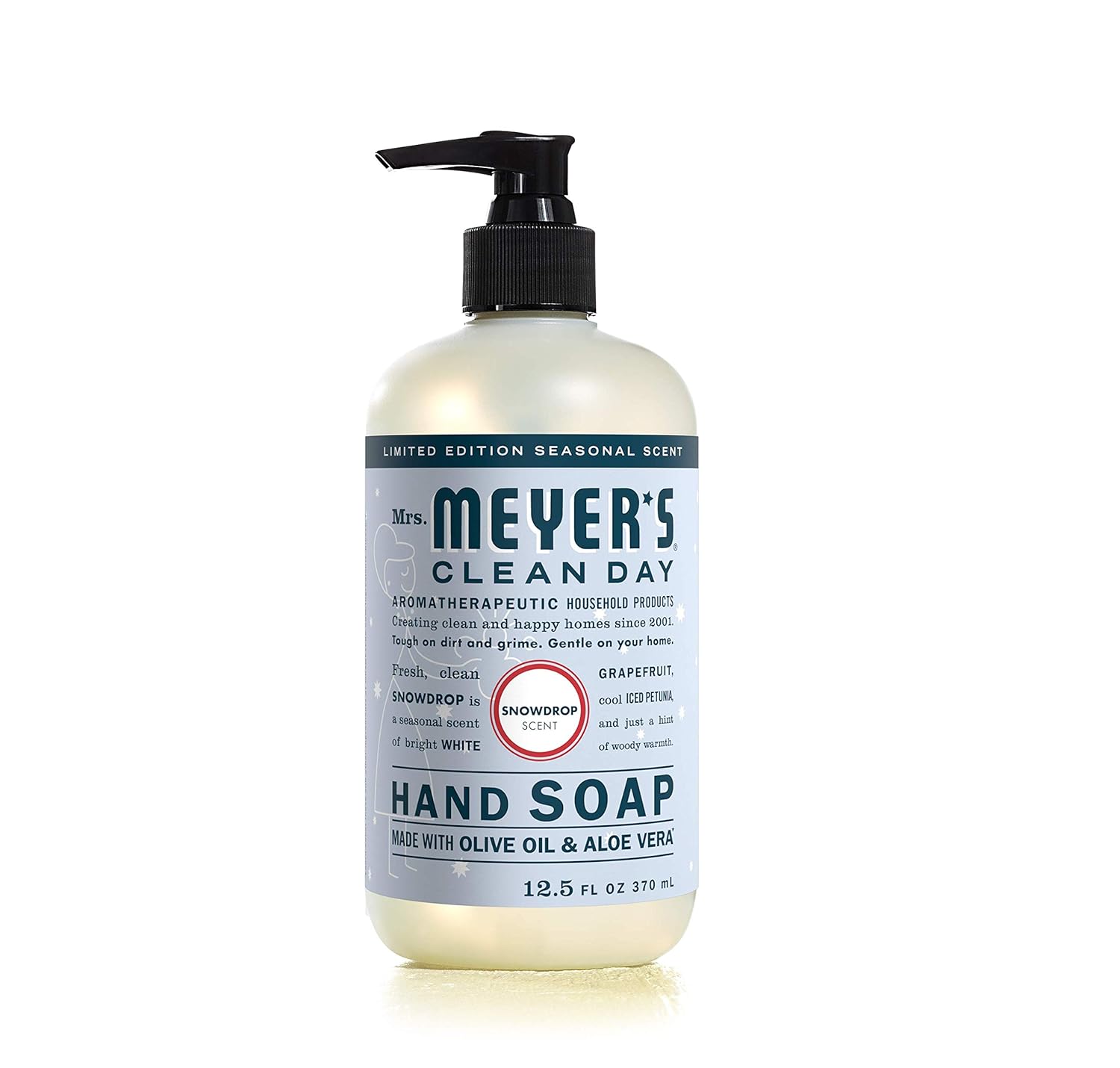 MRS. MEYER'S CLEAN DAY Hand Soap, Made with Essential Oils, Biodegradable Formula, Honeysuckle, 12.5 fl. oz - Pack of 3