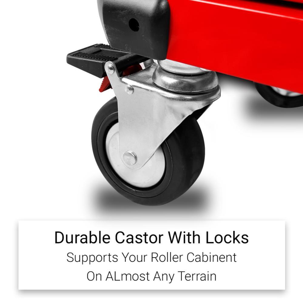 Daytona D655PS 655-Piece Machinery Tool Set with 43-Inch 12-Drawer Red Roller Cabinet