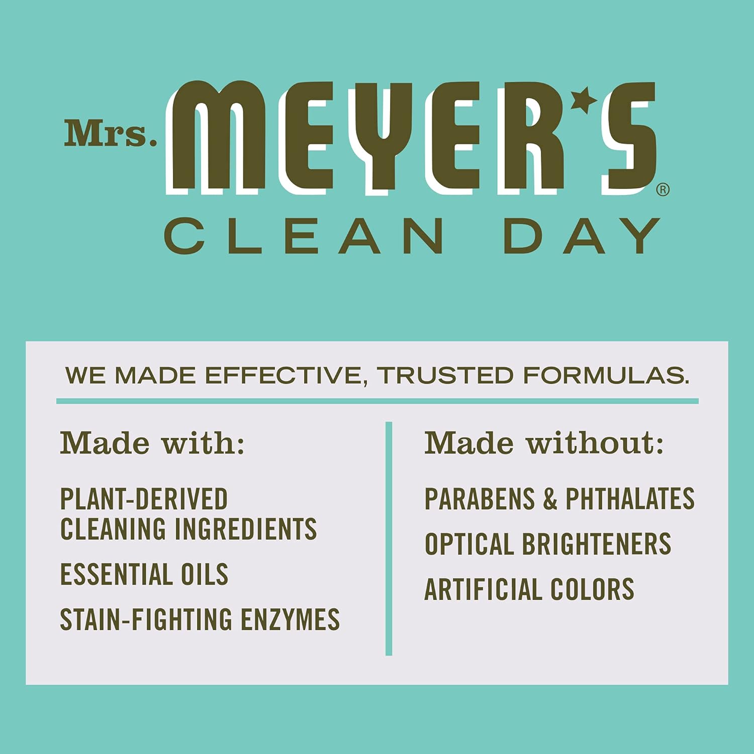 MRS. MEYER'S CLEAN DAY Liquid Laundry Detergent, Biodegradable Formula Infused with Essential Oils, Lavender, 64 oz (64 Loads)