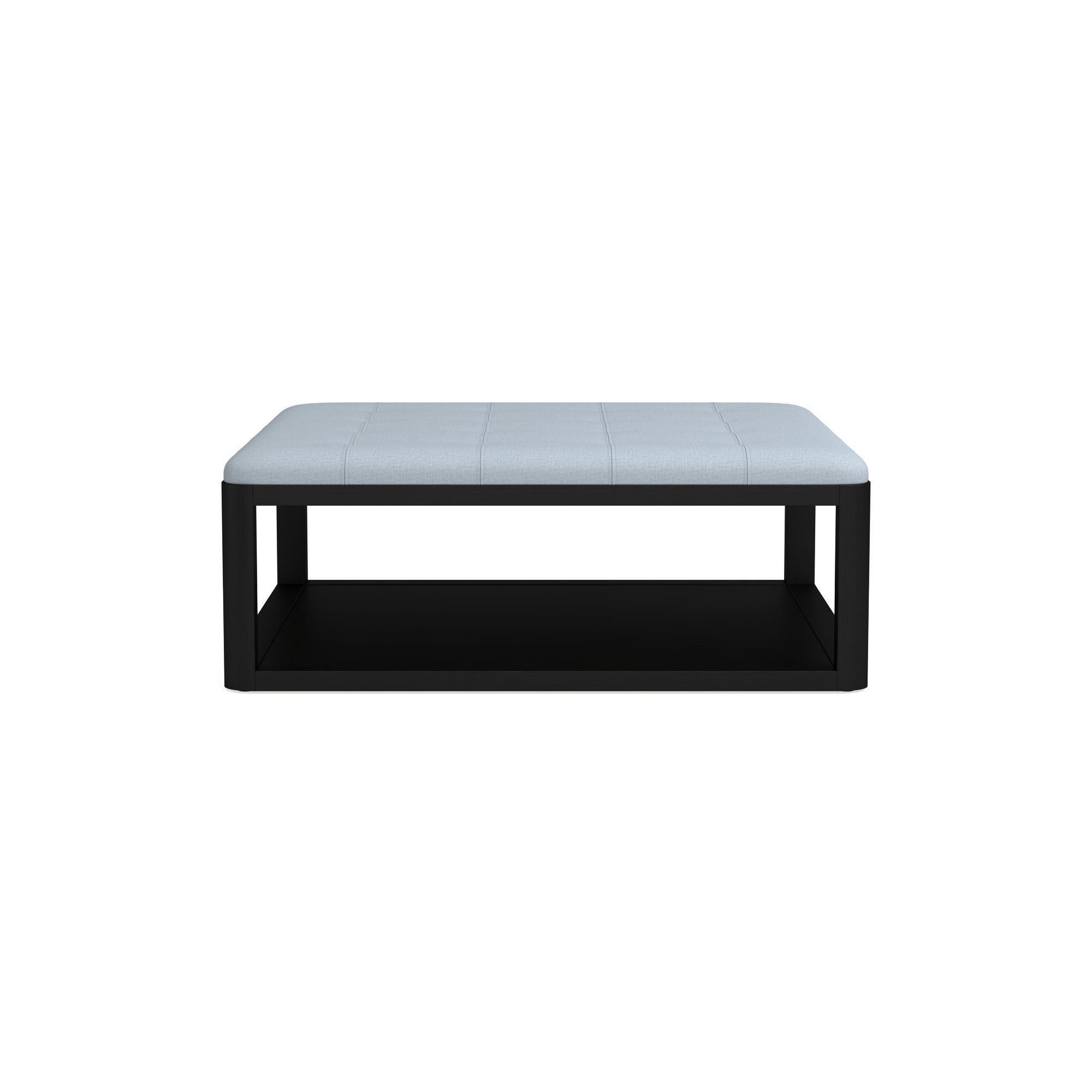 Porte Grid Tufted Rectangular Ottoman (48
