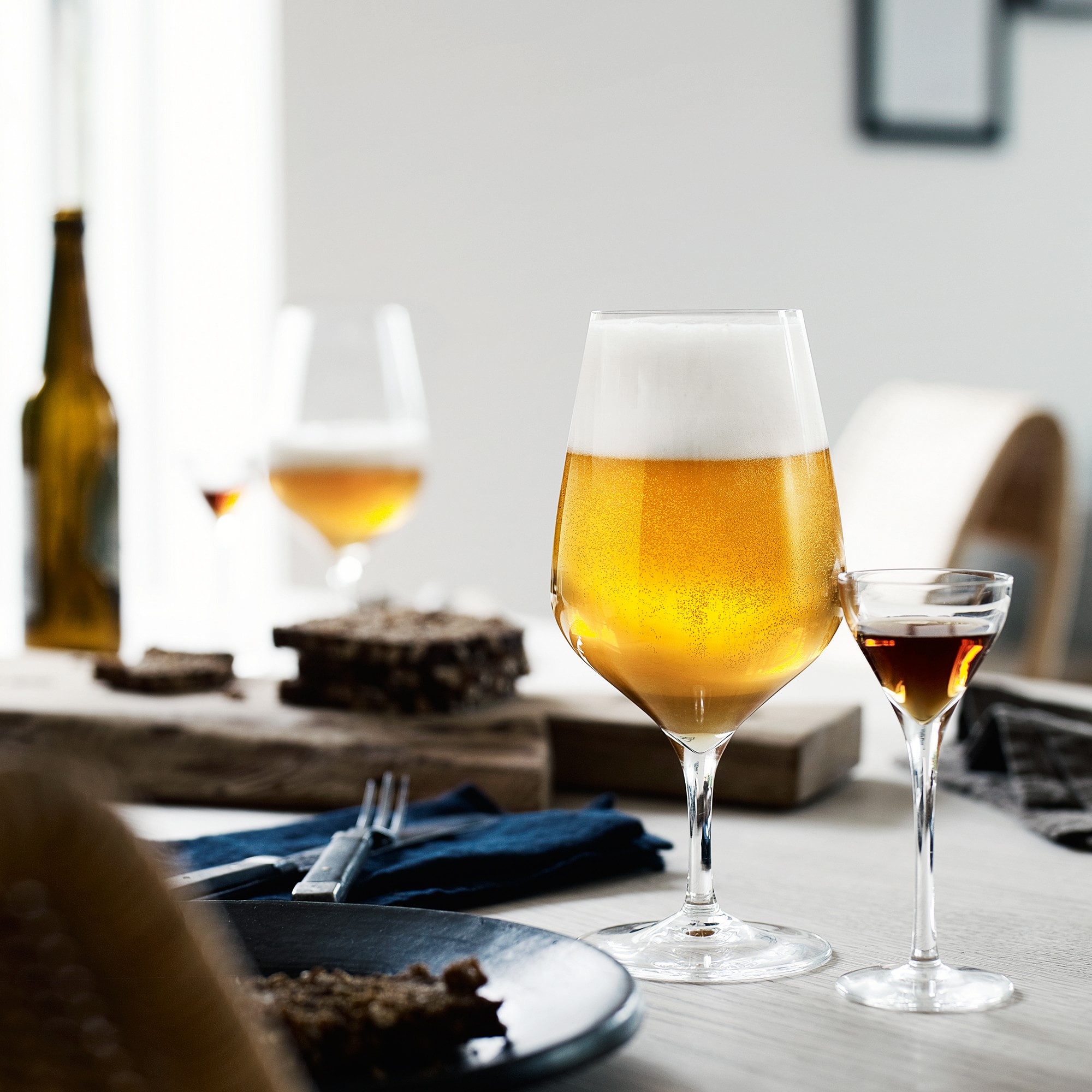 Holmegaard Cabernet Beer Glasses, Set of 6