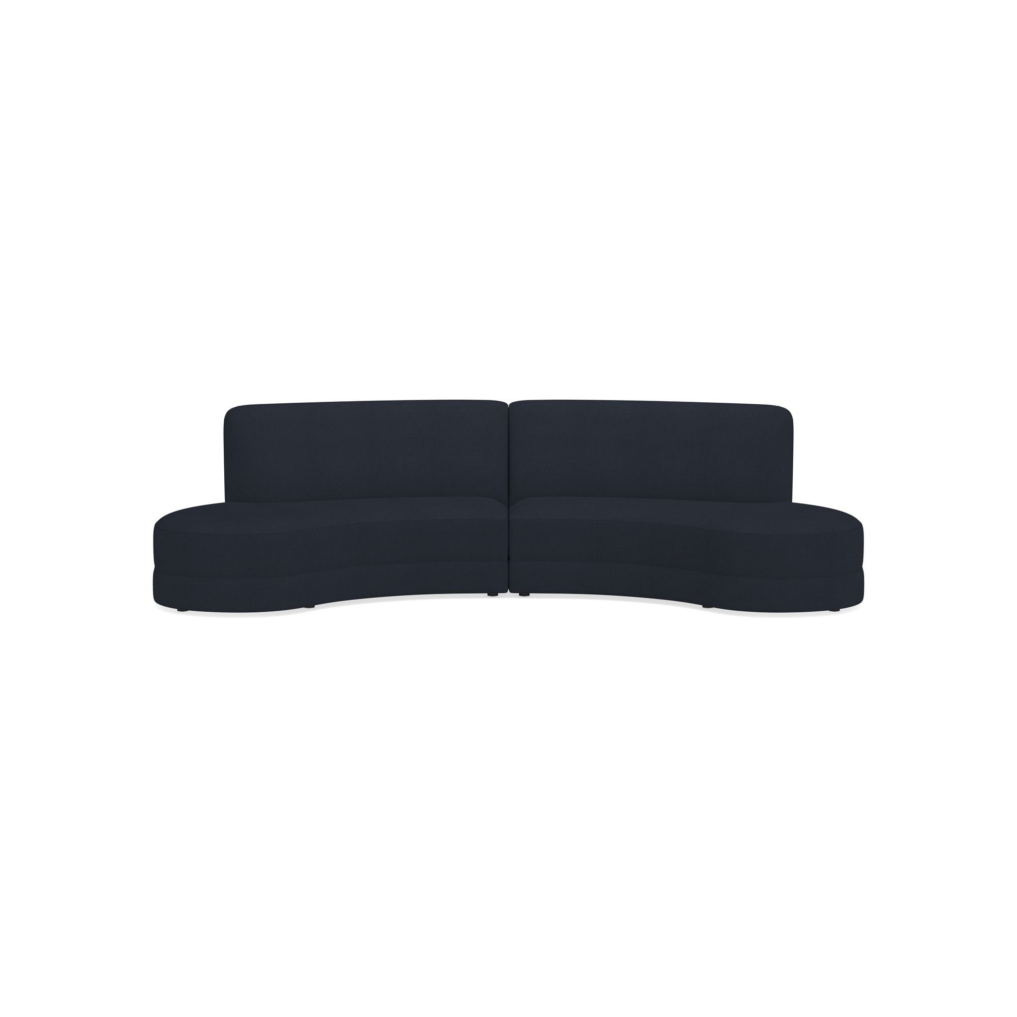 Capri 2-Piece Bumper Armless Sectional (132