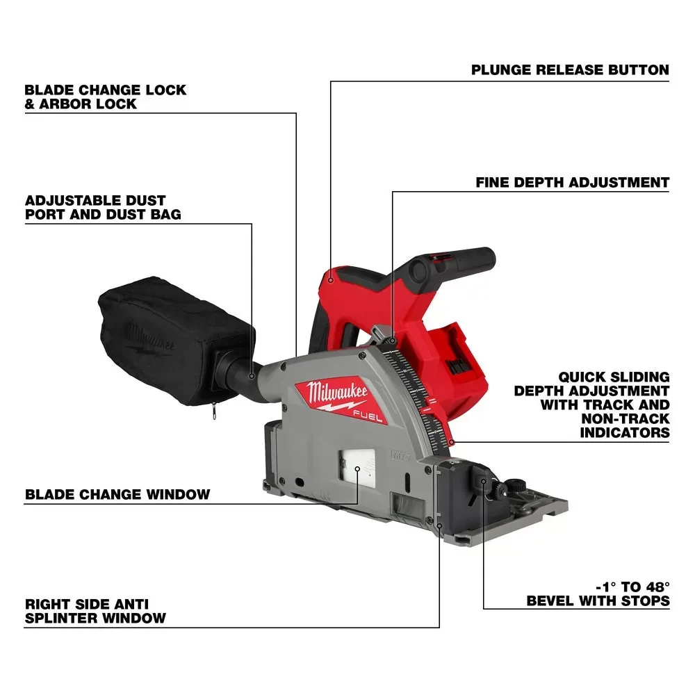 Milwaukee 2831-20 M18 FUEL 18V 6-1/2