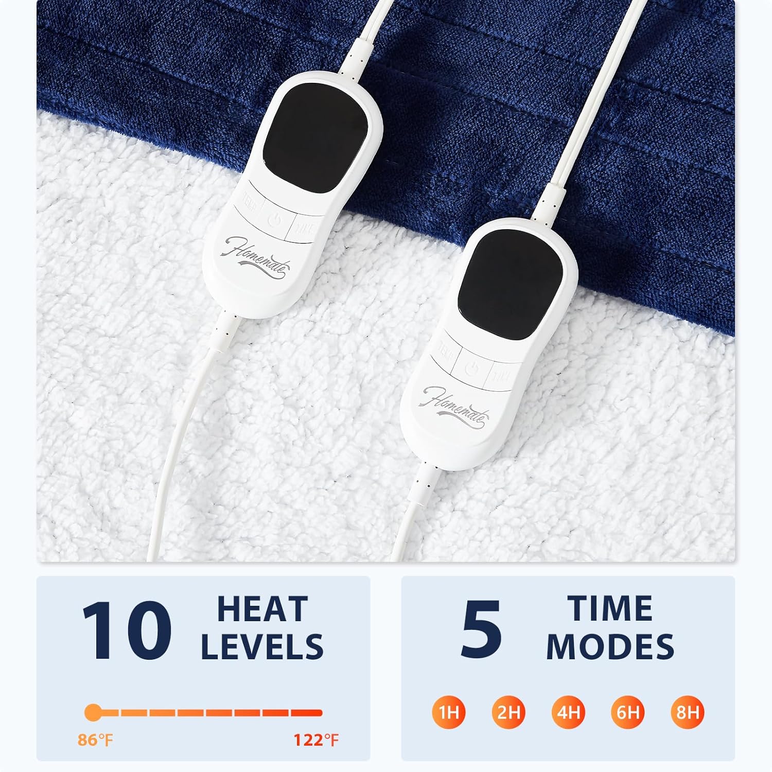 Homemate Heated Blanket Electric Throw - 50