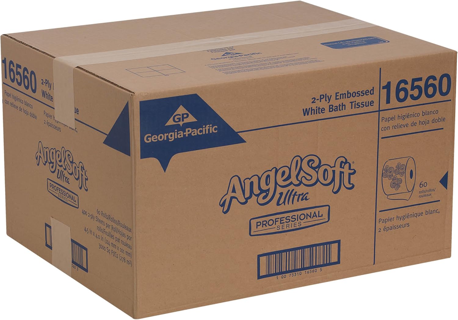 Georgia-Pacific Angel Soft Toilet Paper, 16880, Bulk Case of 80 Rolls, 450 Sheets Per Roll, Individually Wrapped, 2-Ply Soft and Strong Toilet Tissue
