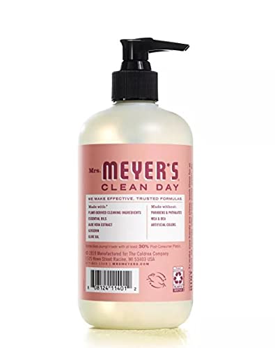 MRS. MEYER'S CLEAN DAY Hand Soap, Made with Essential Oils, Biodegradable Formula, Honeysuckle, 12.5 fl. oz - Pack of 3
