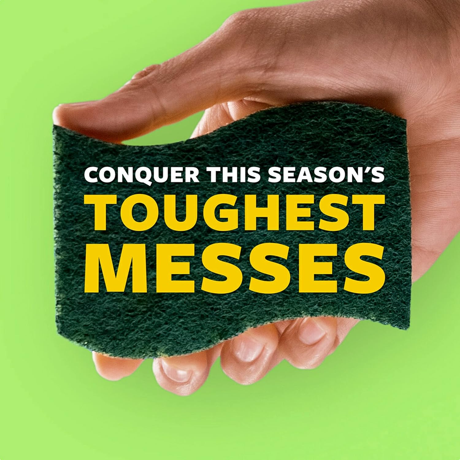 Scotch-Brite Heavy Duty Scrub Sponges, Sponges for Cleaning Kitchen and Household, Heavy Duty Sponges Safe for Non-Coated Cookware, 9 Scrubbing Sponges