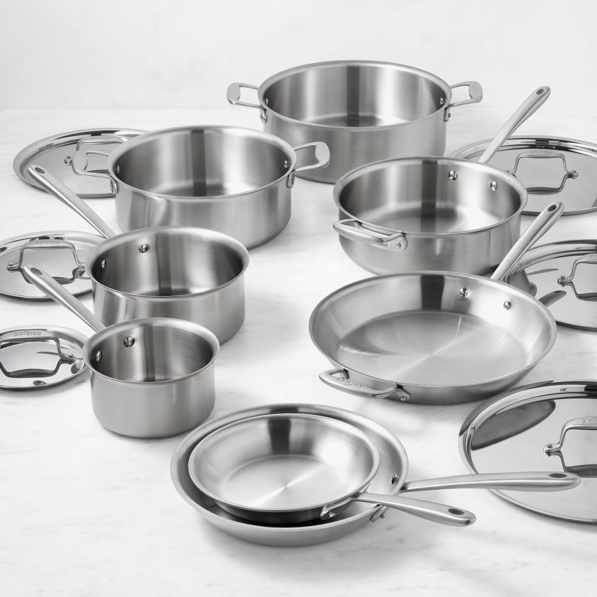 All-Clad Collective Stainless-Steel 14-Piece Cookware Set