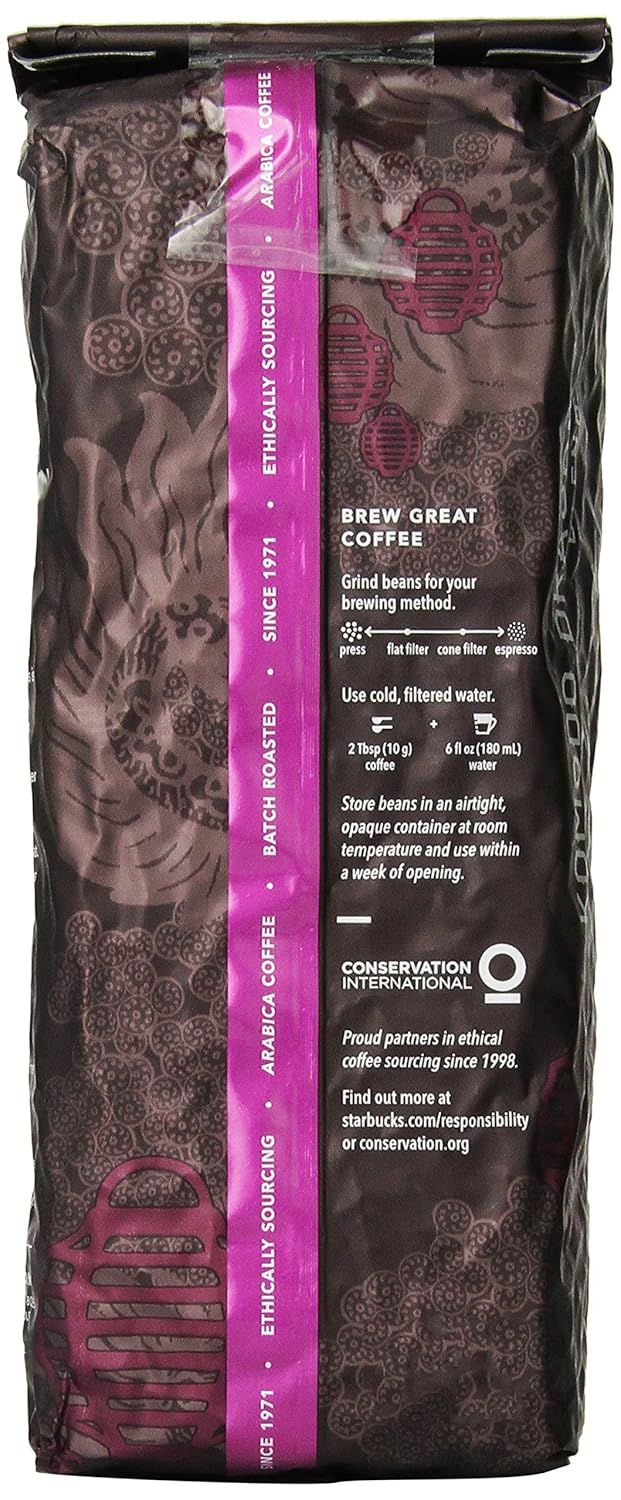 Starbucks Whole Bean Coffee, Dark Roast Coffee, Espresso Roast, 100% Arabica, 1 bag (40 oz)