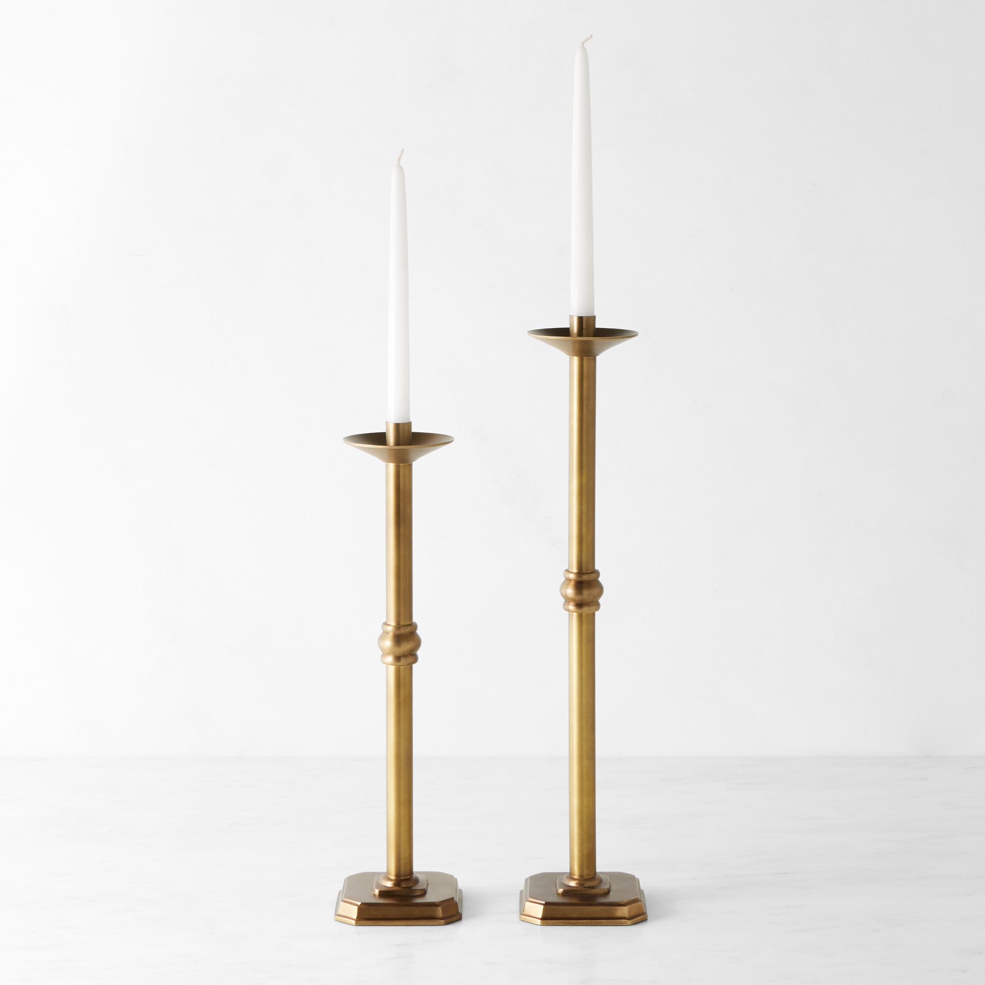 Oversized Brass Taper Holder