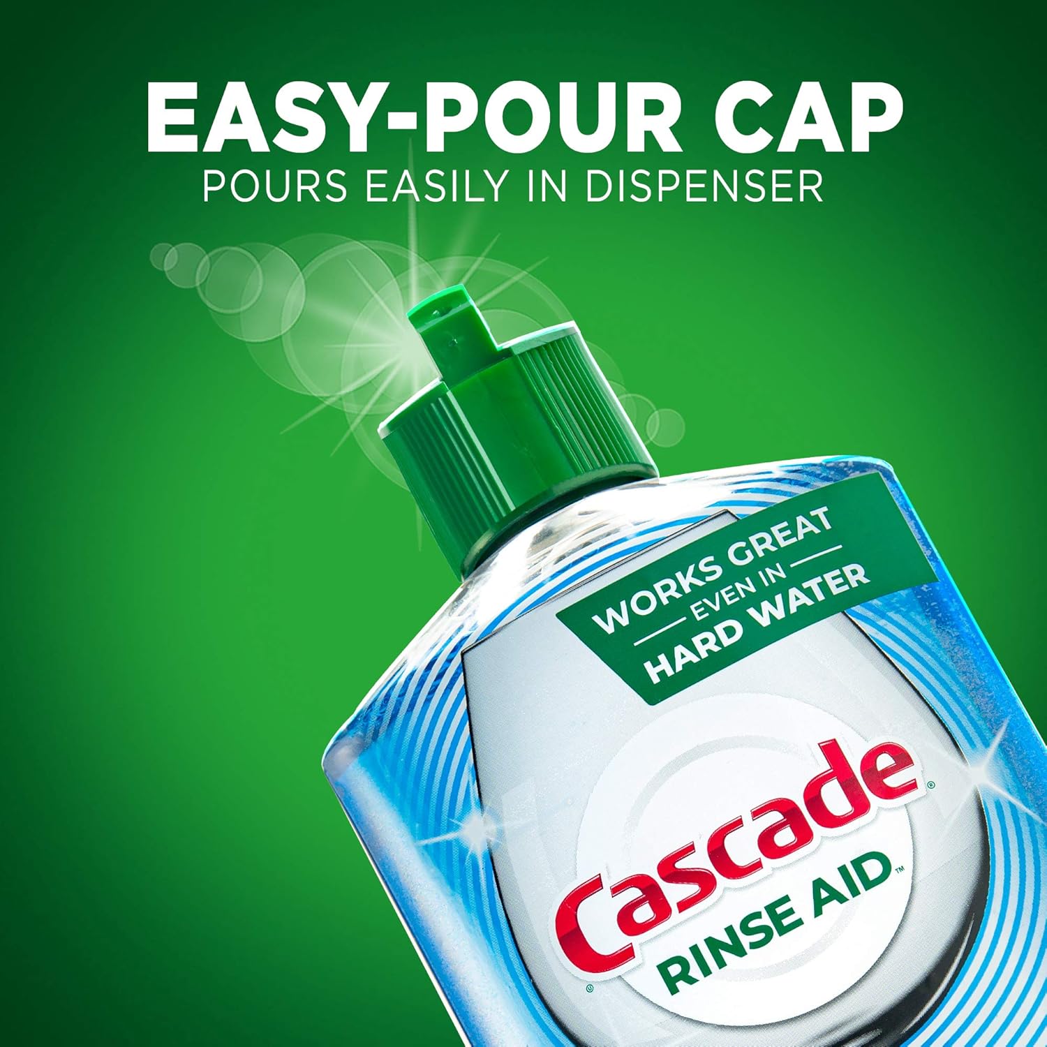 Cascade Power Dry Dishwasher Rinse Aid, 16 fl oz