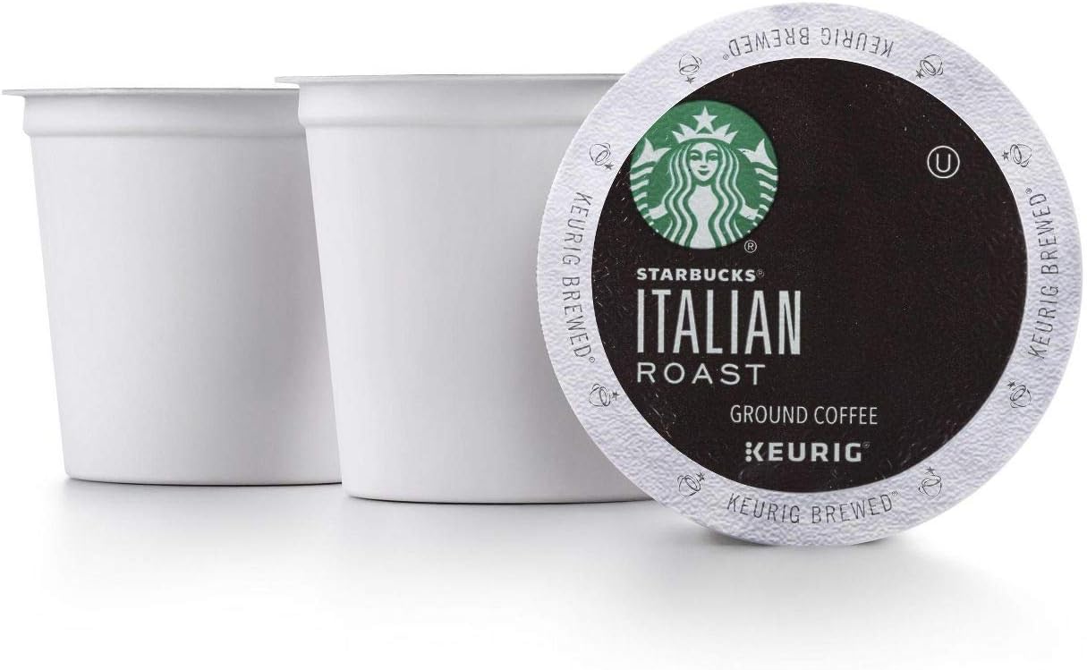 Starbucks K-Cup Coffee Pods, Dark Roast Coffee, French Roast for Keurig Brewers, 100% Arabica, 4 boxes (96 pods total)