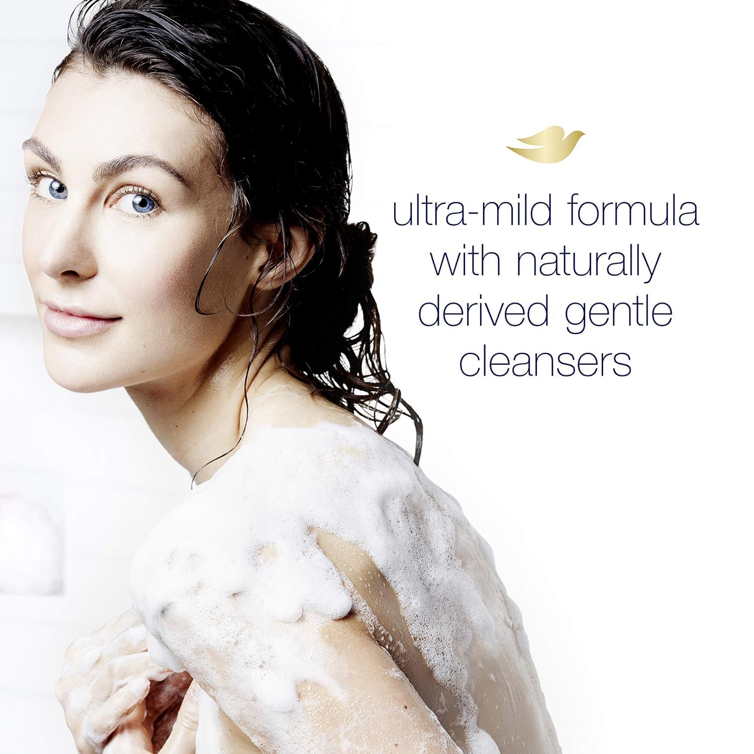 Dove Body Wash 3 Count with Pump Sensitive Skin Hypoallergenic, Paraben-Free, Sulfate-Free, Cruelty-Free, Moisturizing Skin Cleanser Effectively Washes Away Bacteria While Nourishing Skin 30.6 oz