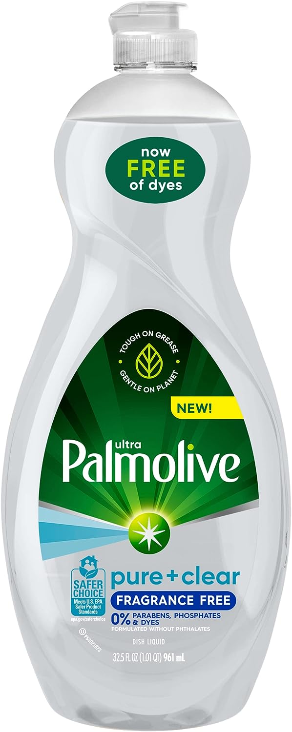 Palmolive Ultra Dishwashing Liquid Dish Soap, Oxy Power Degreaser - 32.5 Fl Oz (Pack of 4)