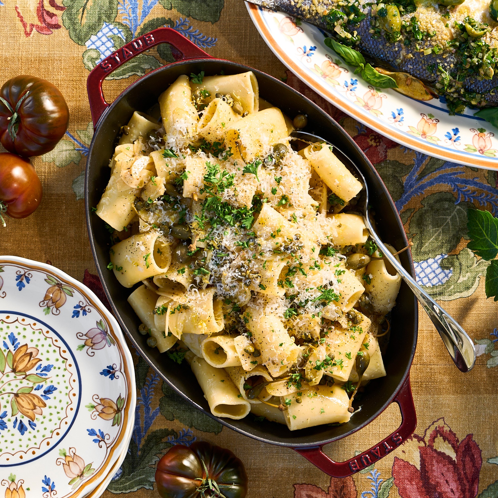 Floral Autumnal Salad Plate