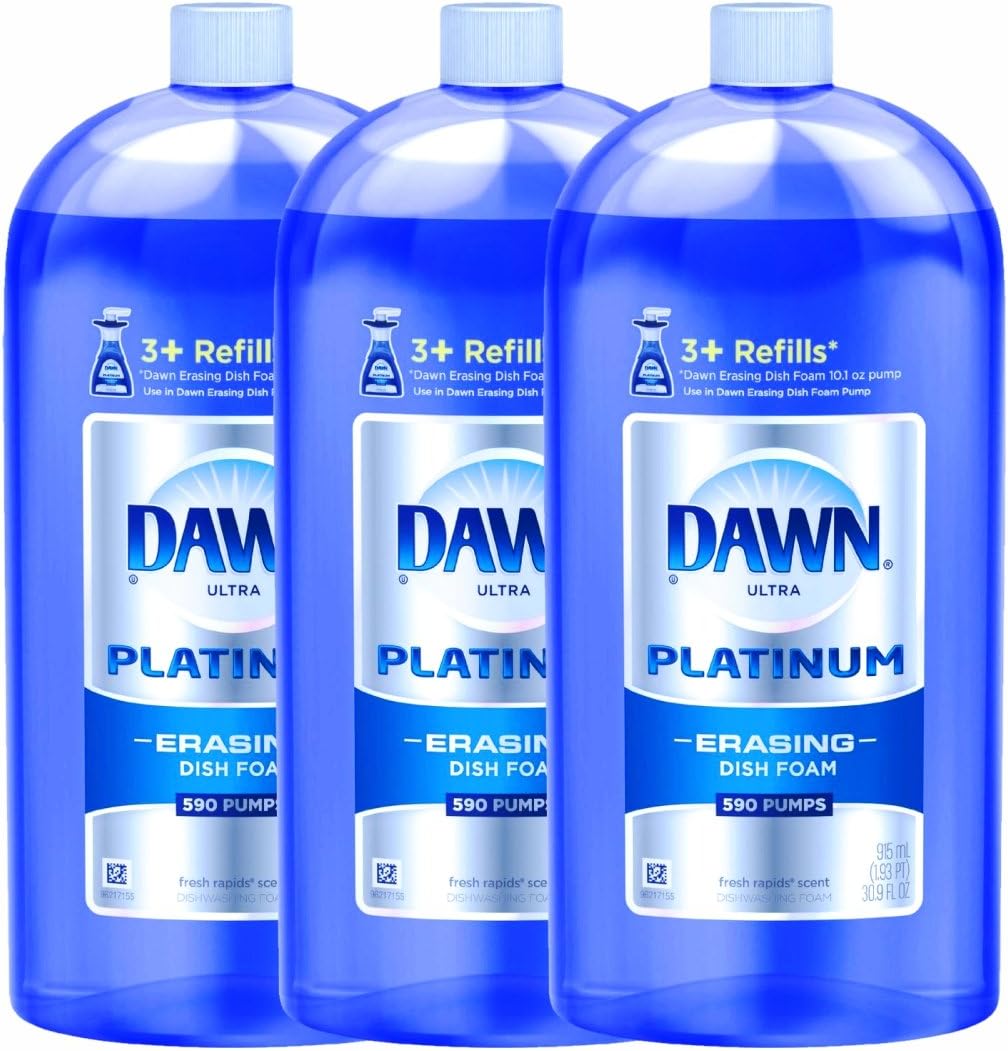 Dawn Ultra Platinum Foam Dishwashing Foam, Fresh Rapids Scent, 10.1 fl oz (Packaging May Vary)