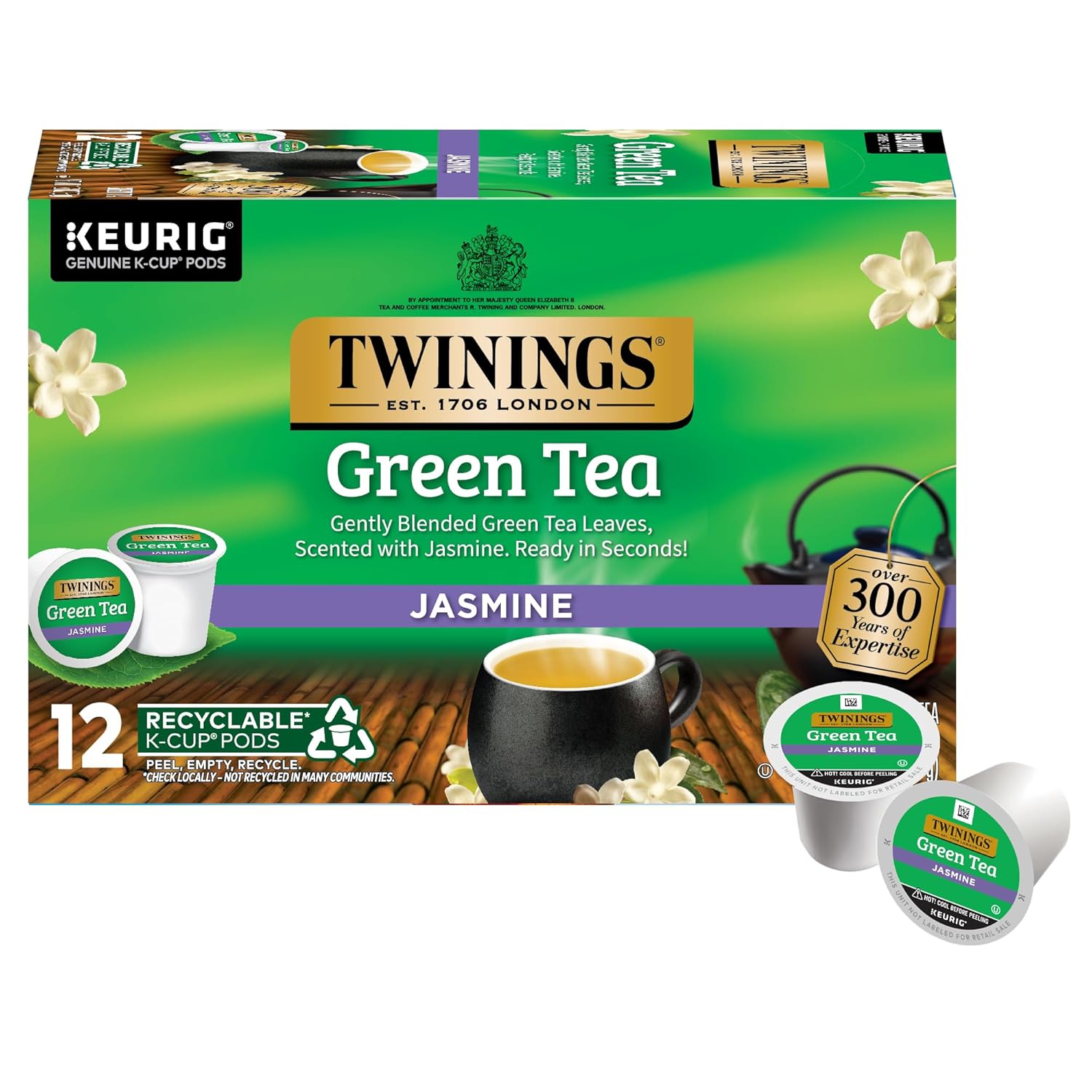 Twinings English Breakfast Black Tea K-Cup Pods for Keurig, 24 Count (Pack of 1), Smooth, Flavourful, Robust, Caffeinated, Enjoy Hot or Iced | Packaging May Vary