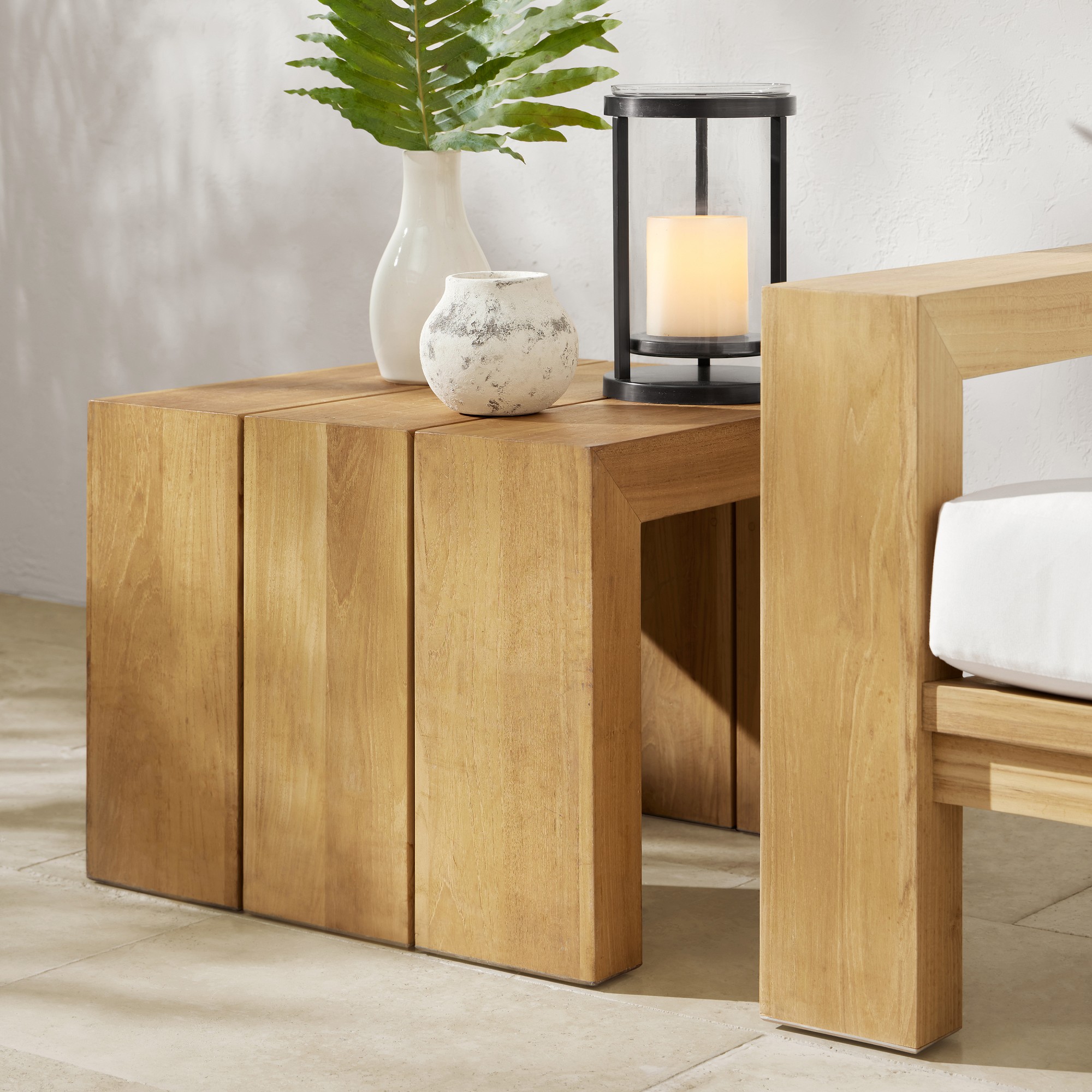 Larnaca Outdoor Teak Side Table (24