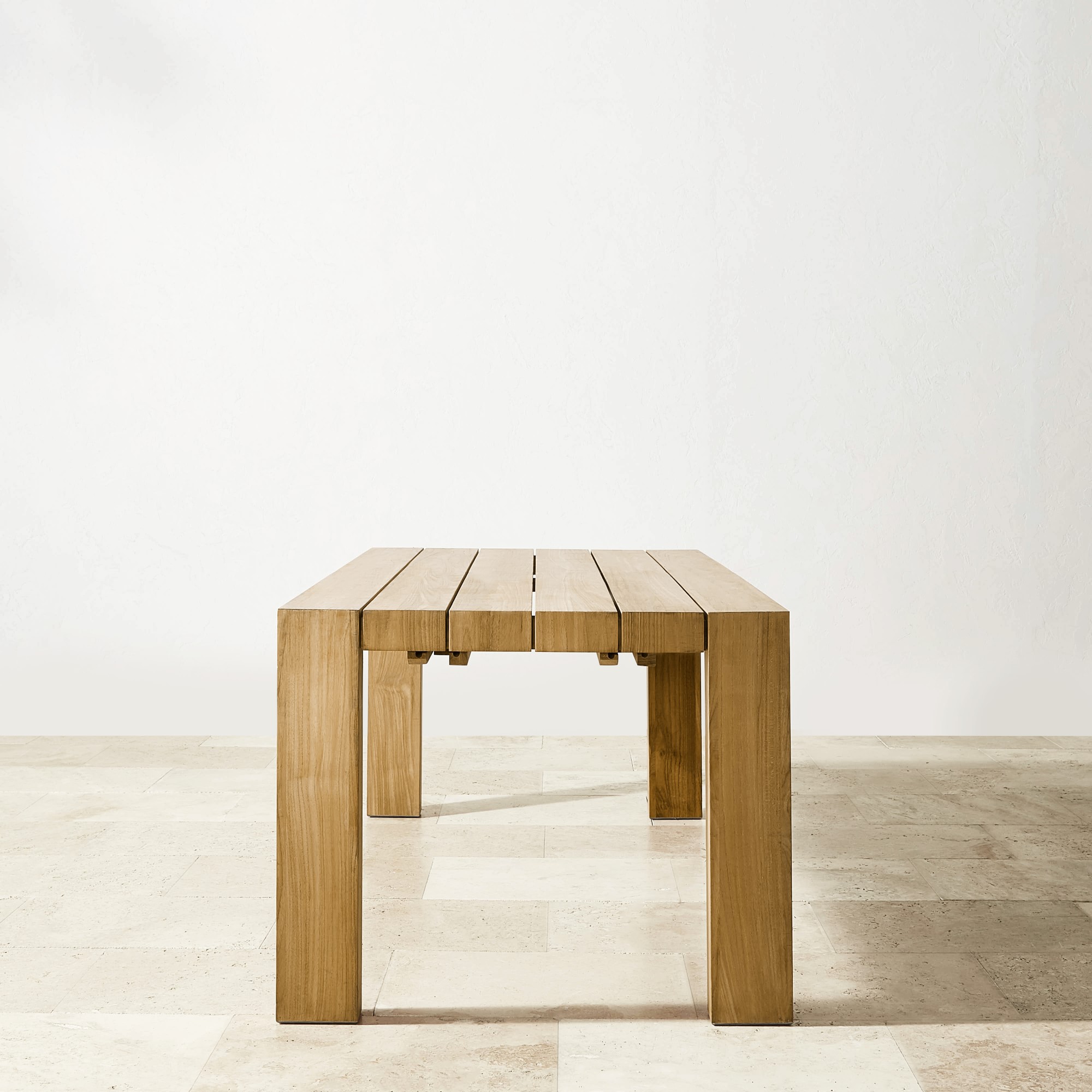 Larnaca Outdoor Teak Extendable Dining Table (72