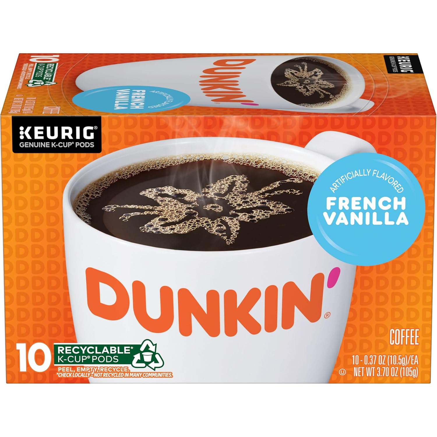 Dunkin' Original Blend Medium Roast Coffee, 60 Keurig K-Cup Pods