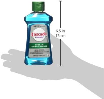 Cascade Platinum Dishwasher Rinse Aid, 8.45 fl oz (Packaging May Vary)