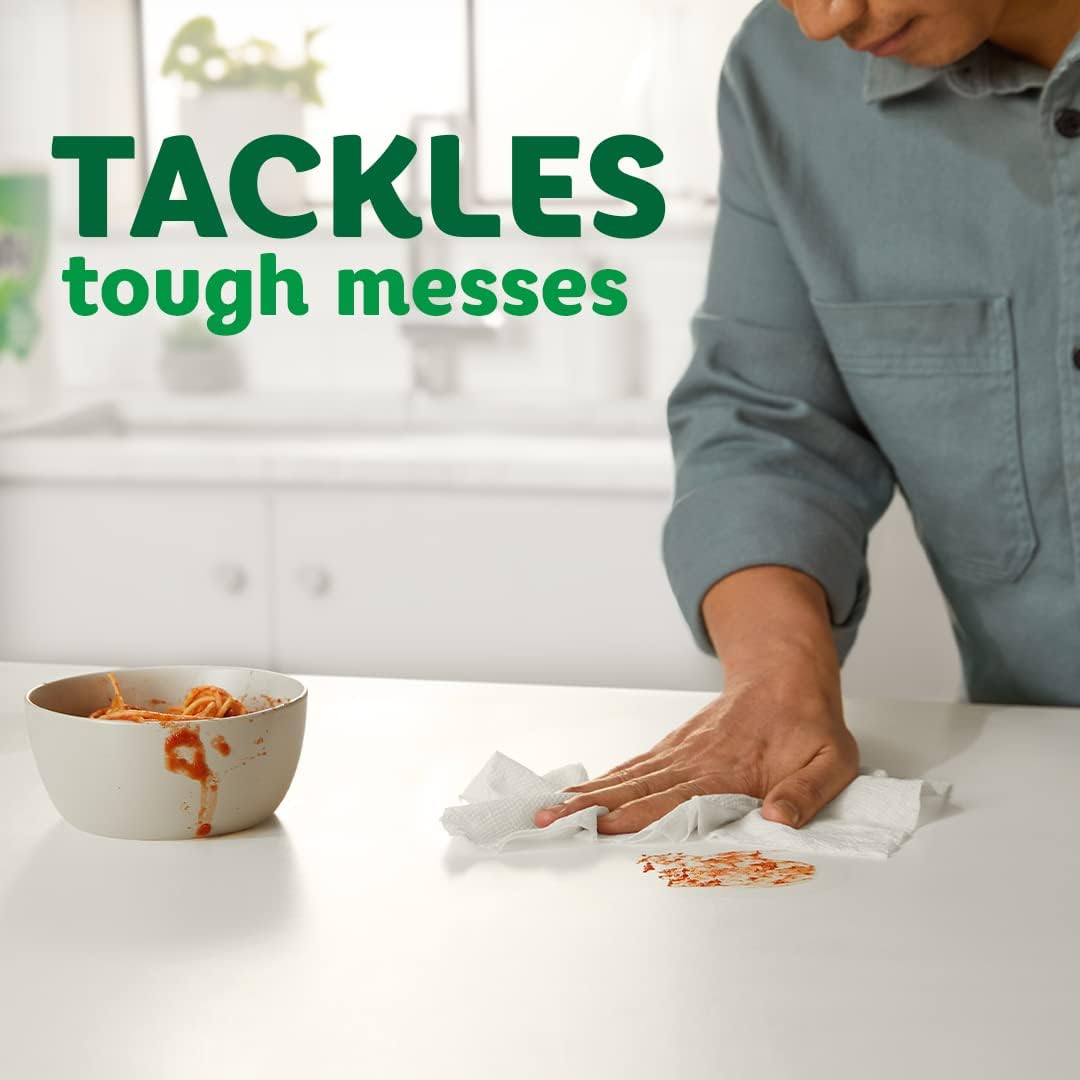 Bounty Quick Size Paper Towels, White, 8 Family Rolls = 20 Regular Rolls