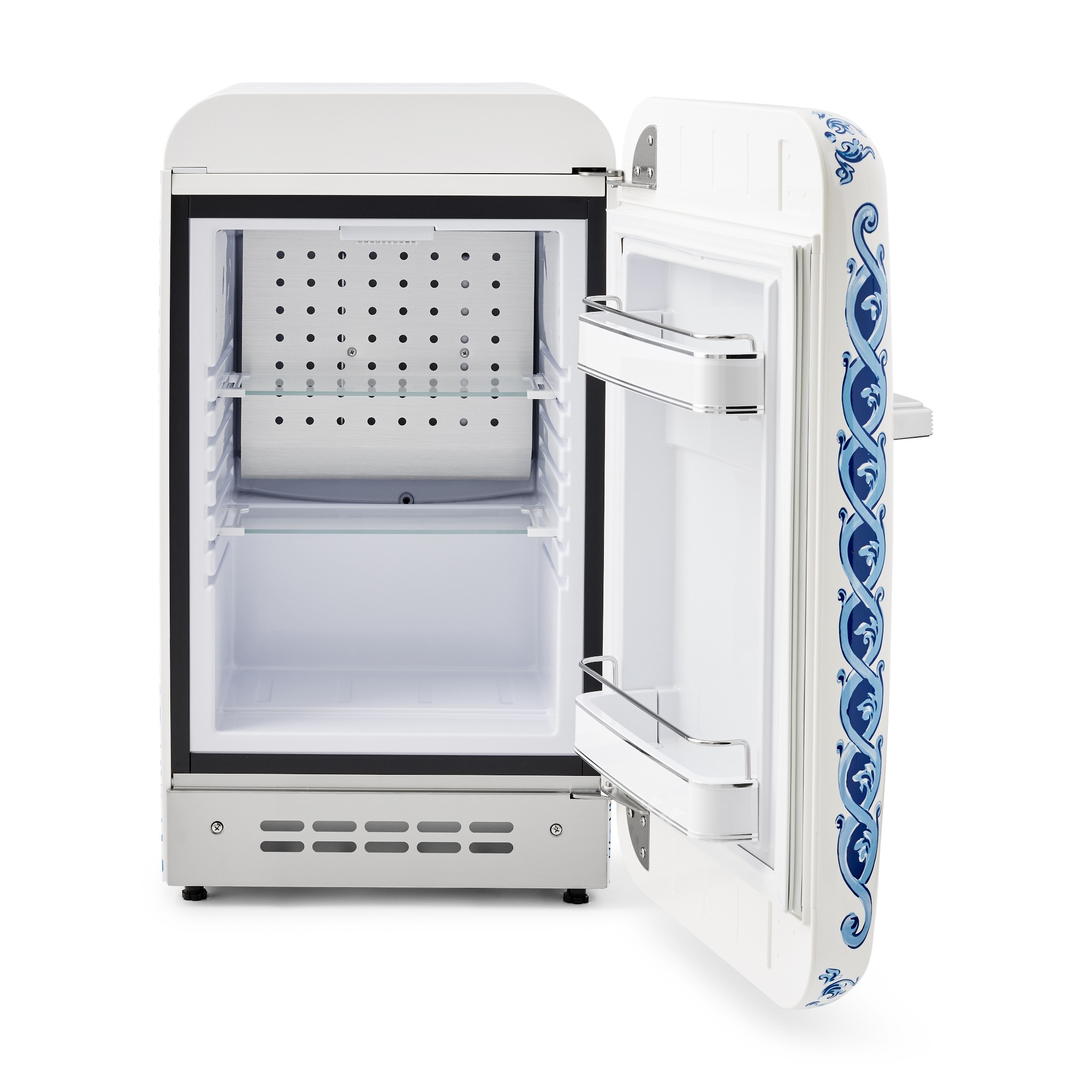 SMEG Dolce & Gabbana Fab 5 Refrigerator, Blu Mediterraneo