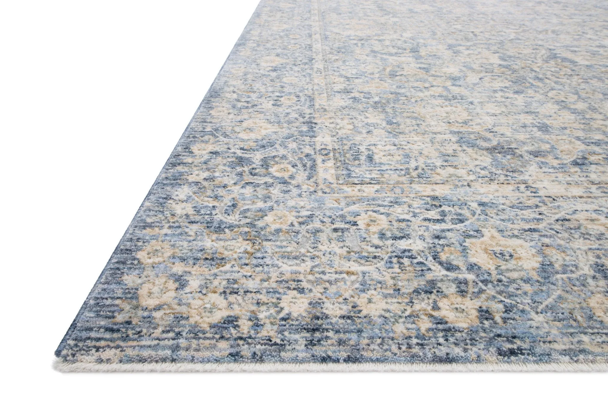 Pandora PAN-01 Blue/Gold Rug