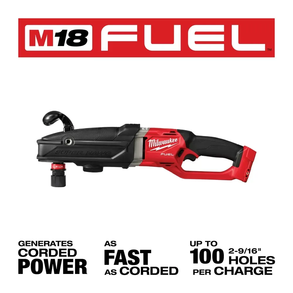 Milwaukee Pre-Sale 2811-20 M18 FUEL 18V Super Hawg Right Angle Drill Quik-Lok - Bare Tool