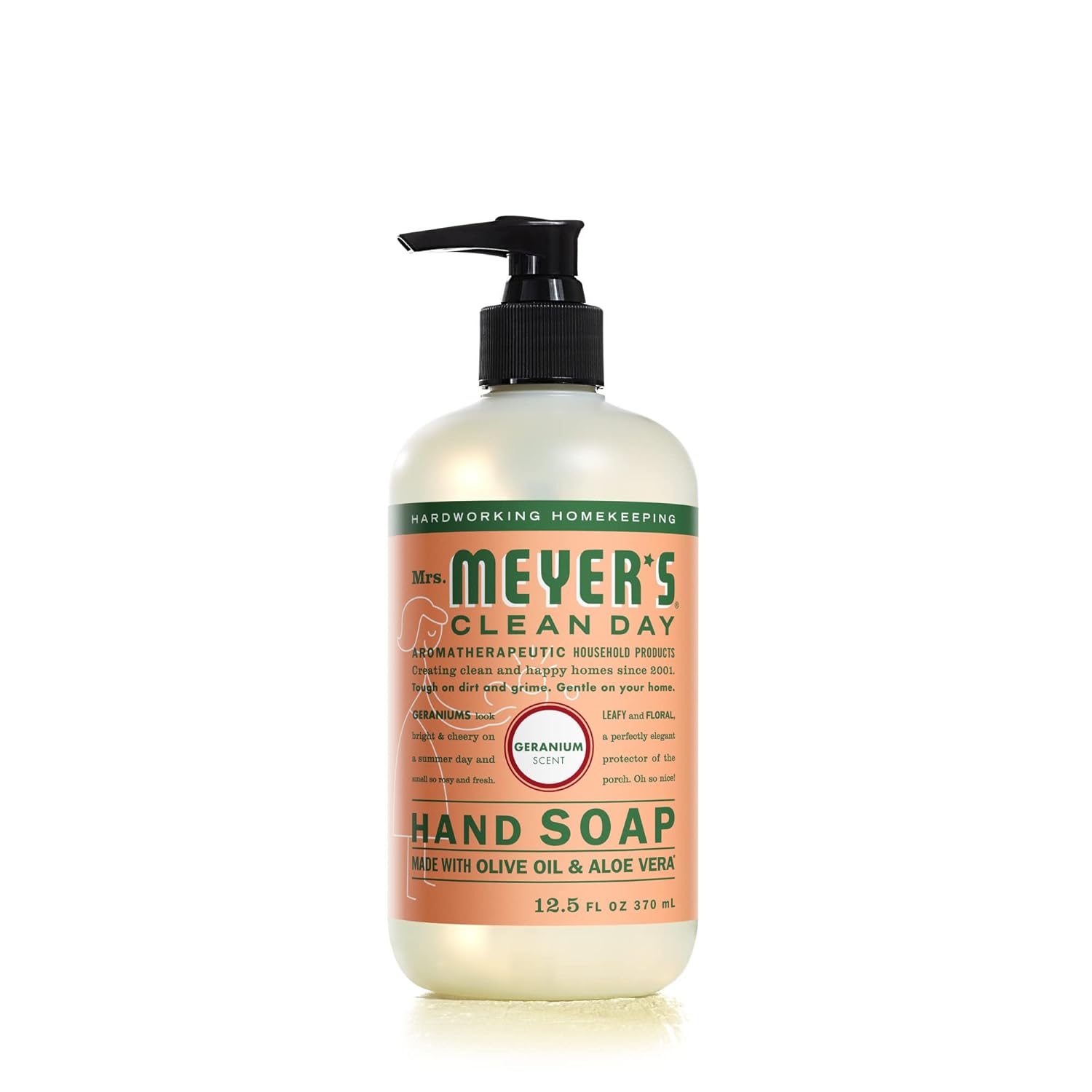 MRS. MEYER'S CLEAN DAY Hand Soap, Made with Essential Oils, Biodegradable Formula, Honeysuckle, 12.5 fl. oz - Pack of 3