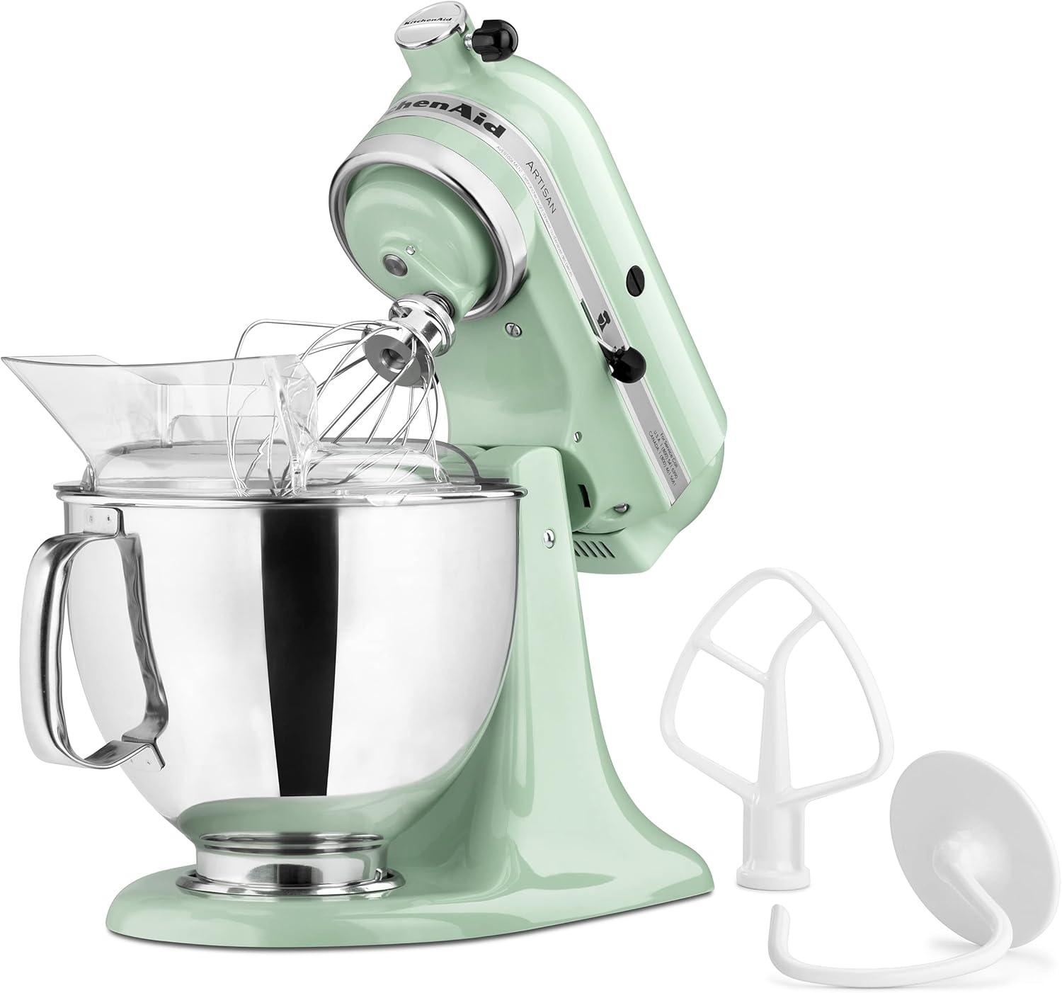 KitchenAid Artisan Series 5 Quart Tilt Head Stand Mixer with Pouring Shield KSM150PS, Removable bowl, Aqua Sky