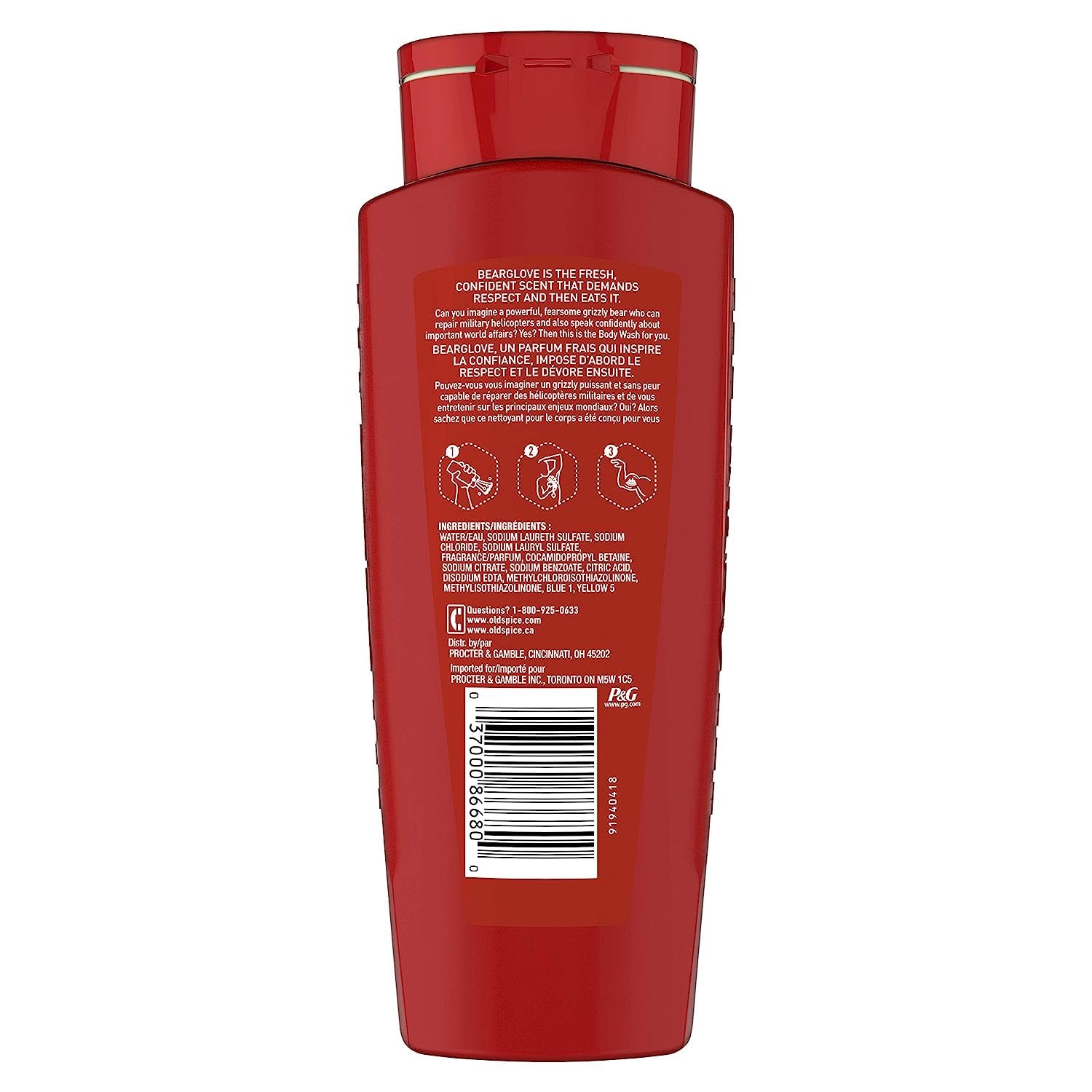Old Spice Body Wash for Men, 24/7 Shower Fresh with Lasting Scent, Red Collection, Swagger with Cedarwood Scent, 24 fl oz (Pack of 2)