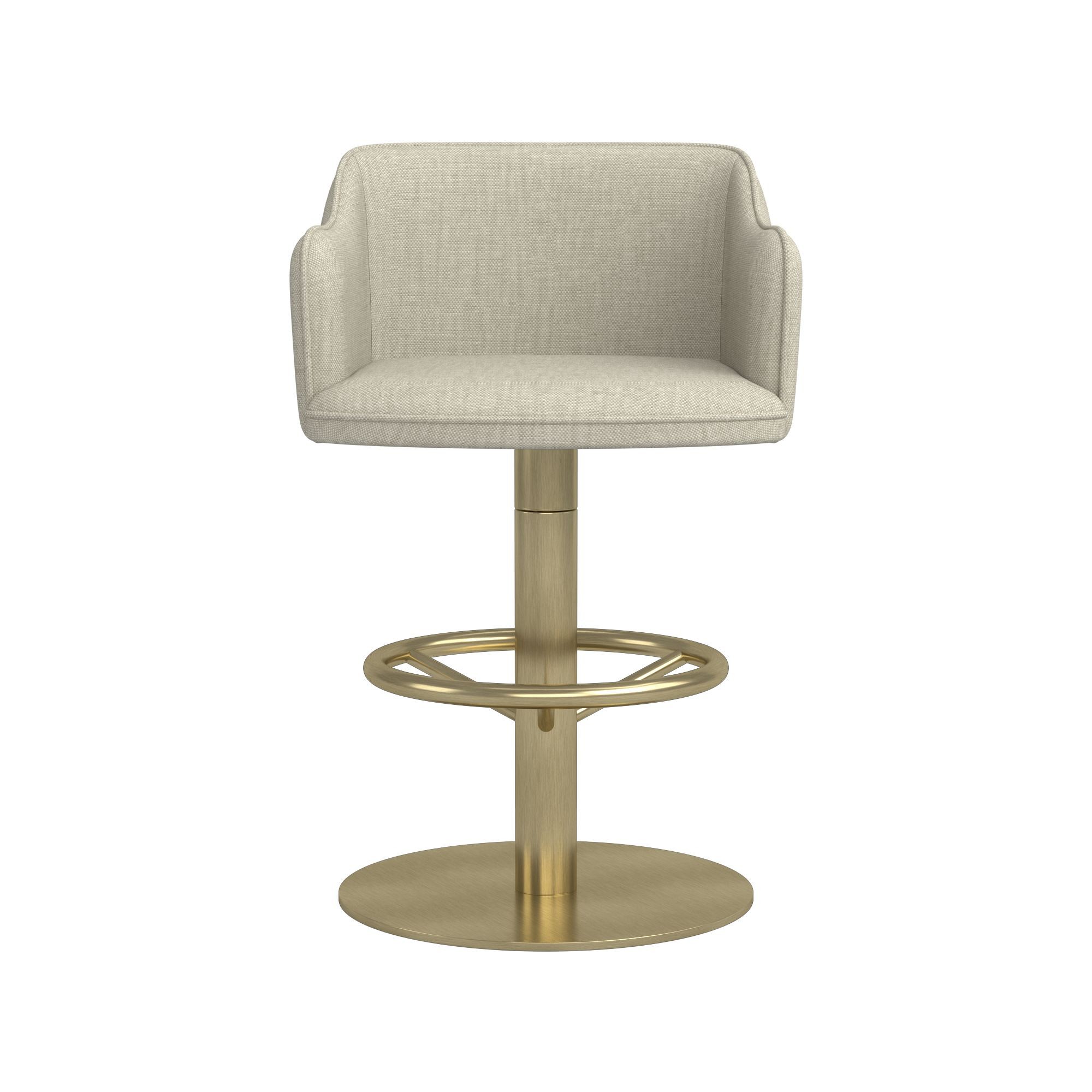 Harding Upholstered Pedestal Counter  & Bar Stool