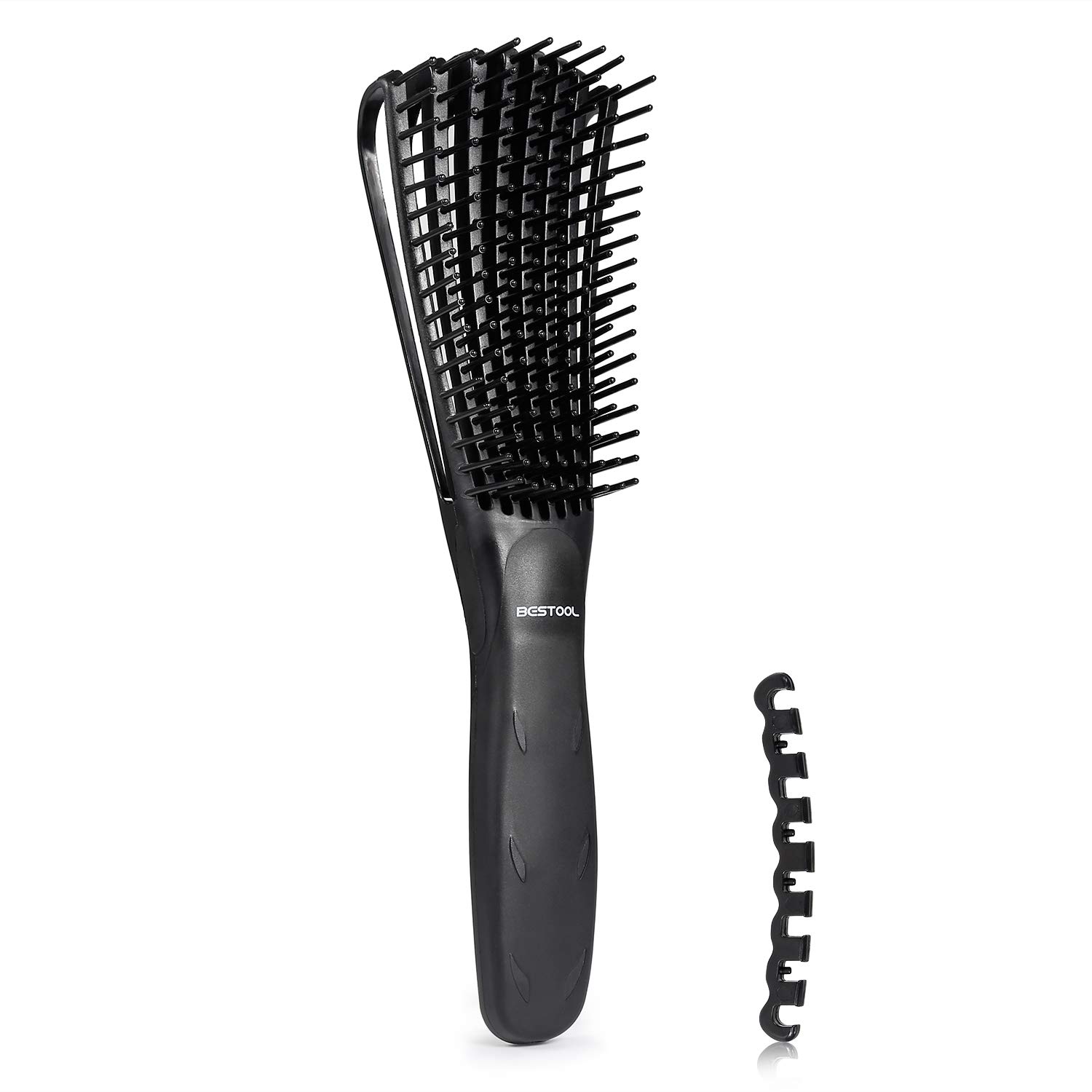 BESTOOL Hair Brush, Detangling Brush for Natural Black and Curly Hair (Pink, Afro 3/4abc), Ideal for Wet or Dry Hair