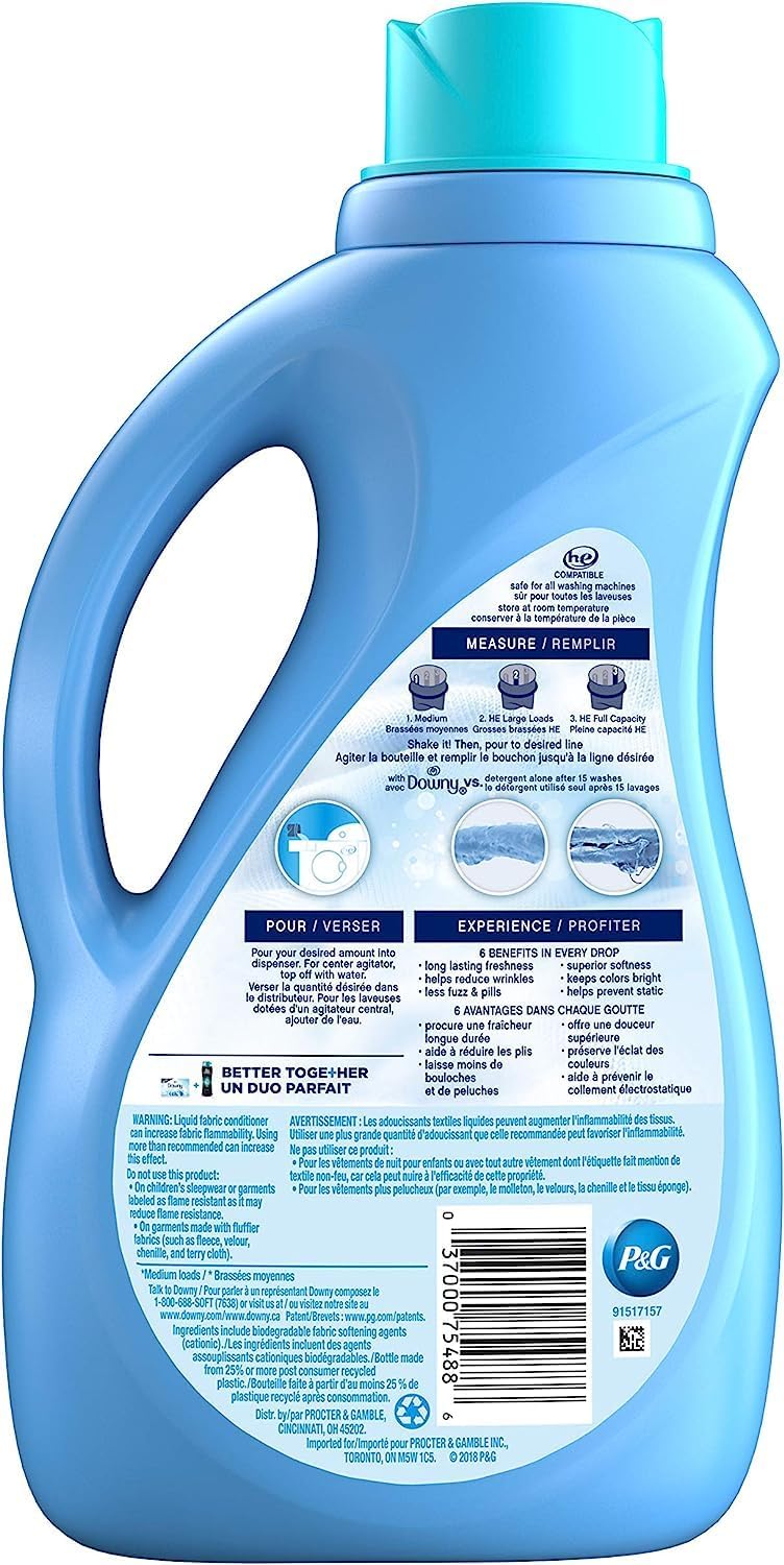 Downy Ultra Laundry Fabric Softener Liquid, April Fresh Scent, 168 Total Loads (Pack of 3)