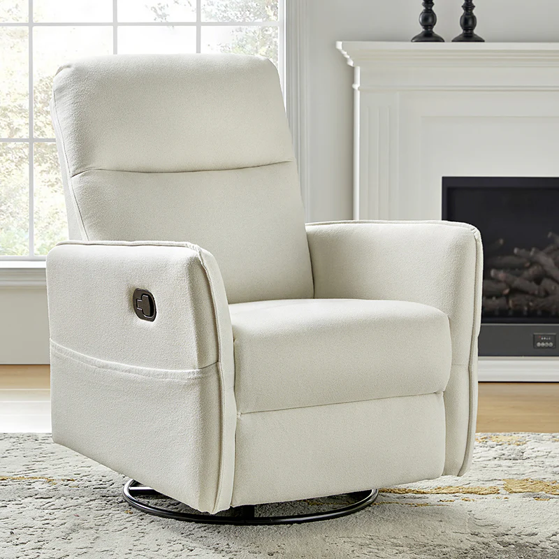 Chris Swivel Rocker Recliner with Two Side Pockets