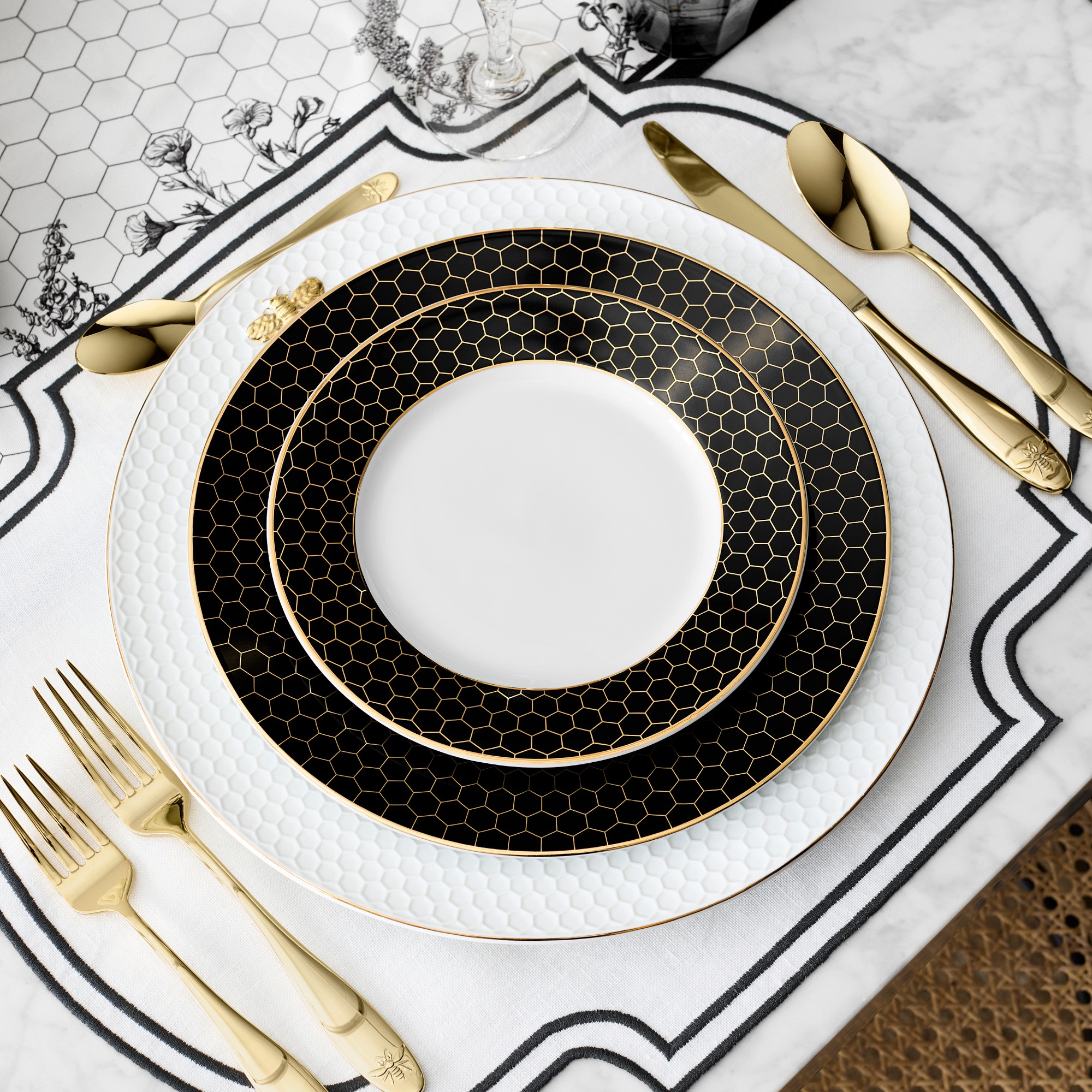 Honeycomb Salad Plates