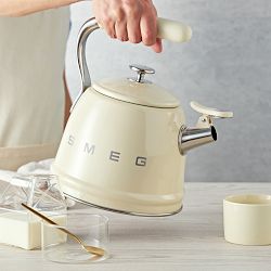 SMEG Stainless-Steel Whistling Tea Kettle, 2 1/2-Qt.